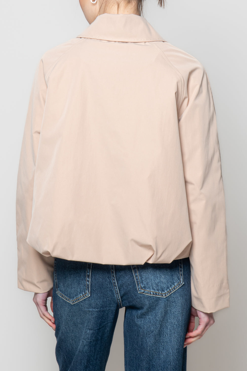 Bomber impermeabile con colletto