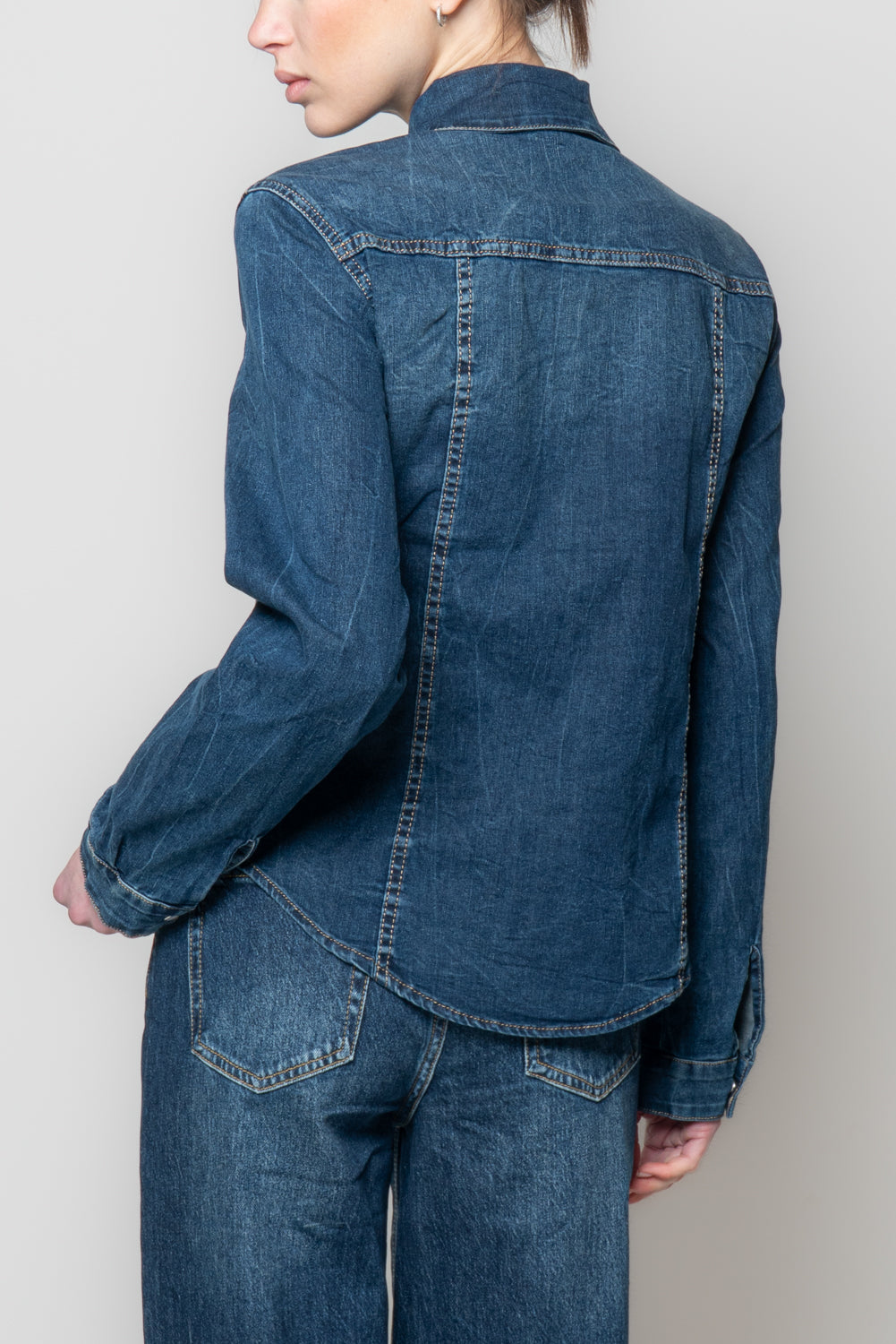 Camiicia di jeans Western