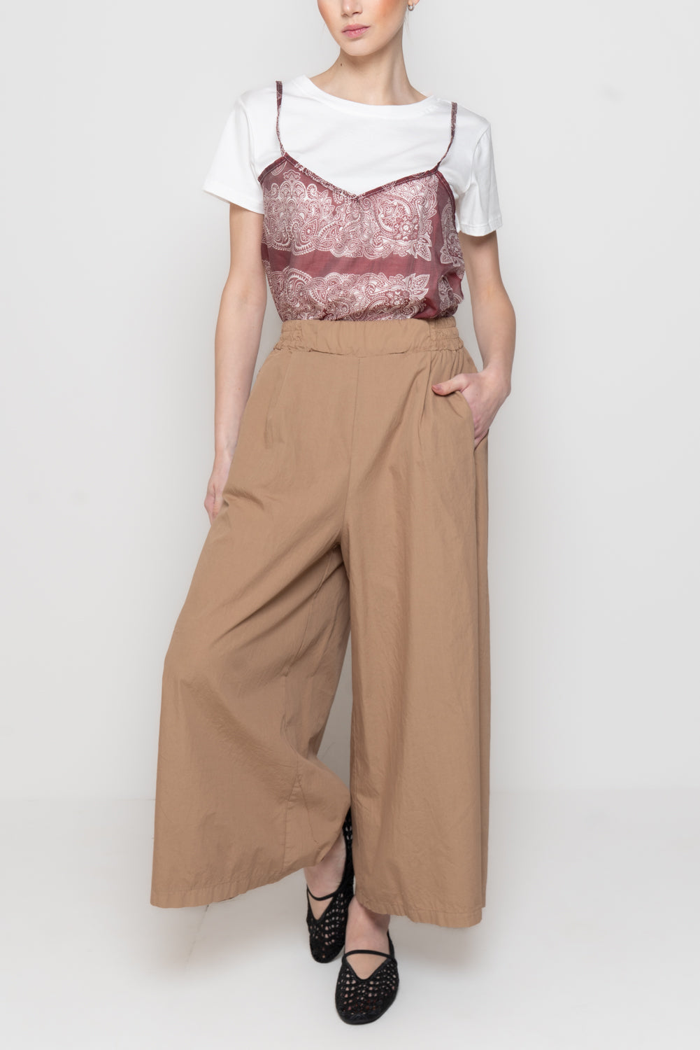 Pantalone Culotte in Tela Paracadute