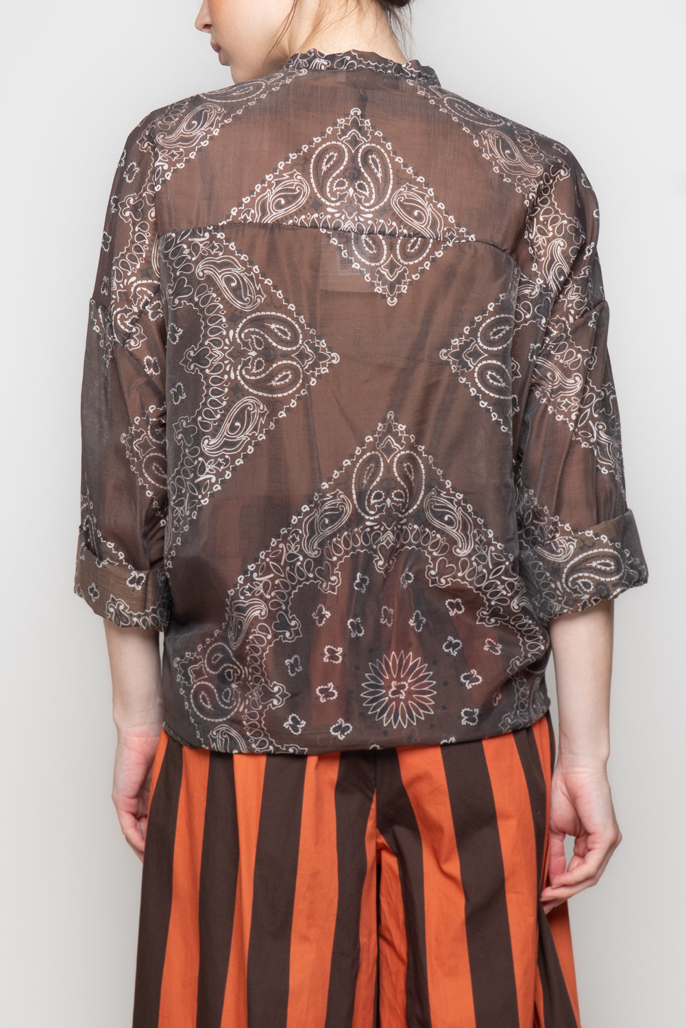 Camicia in mussola con Stampa Bandana