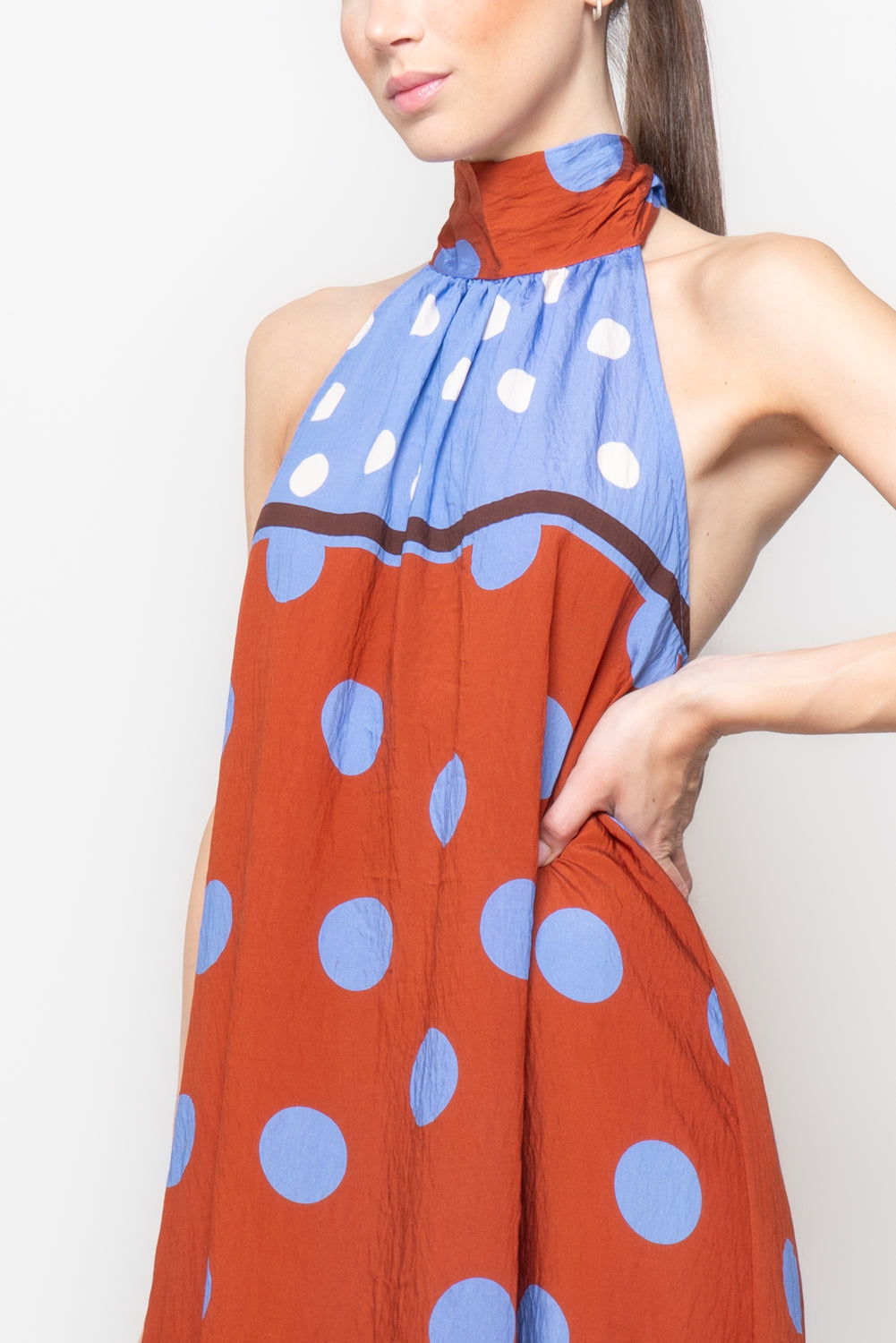 Tuta Intera Lunga Smanicata con Gamba Wide Leg