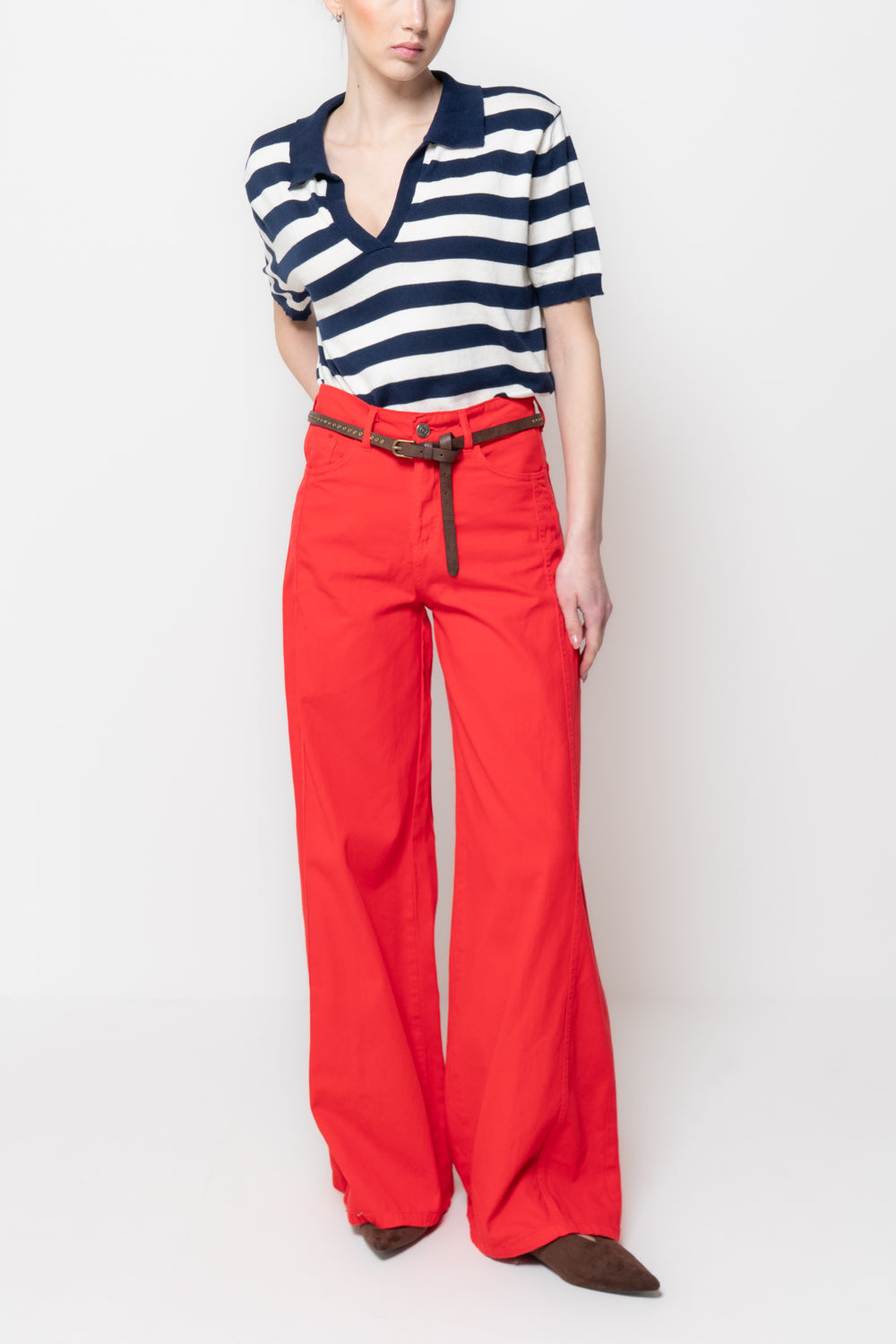 Pantaloni a palazzo con cuciture