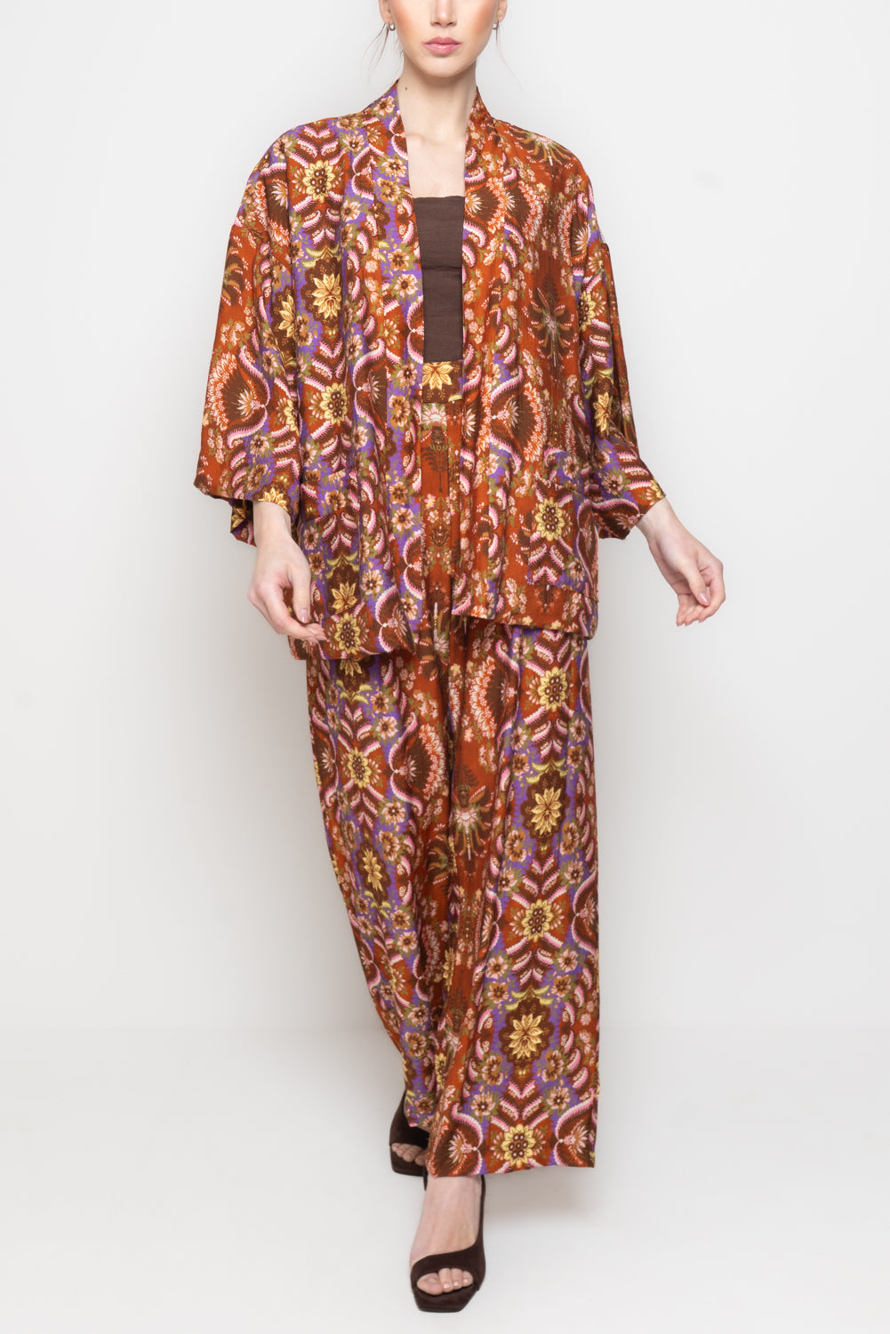 Pantaloni palazzo fantasia