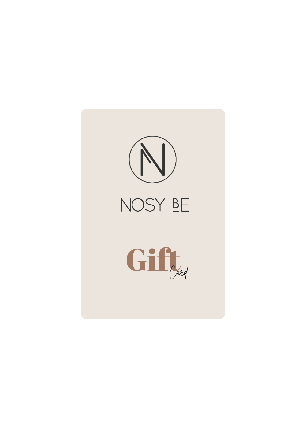 Gift card Nosy Be