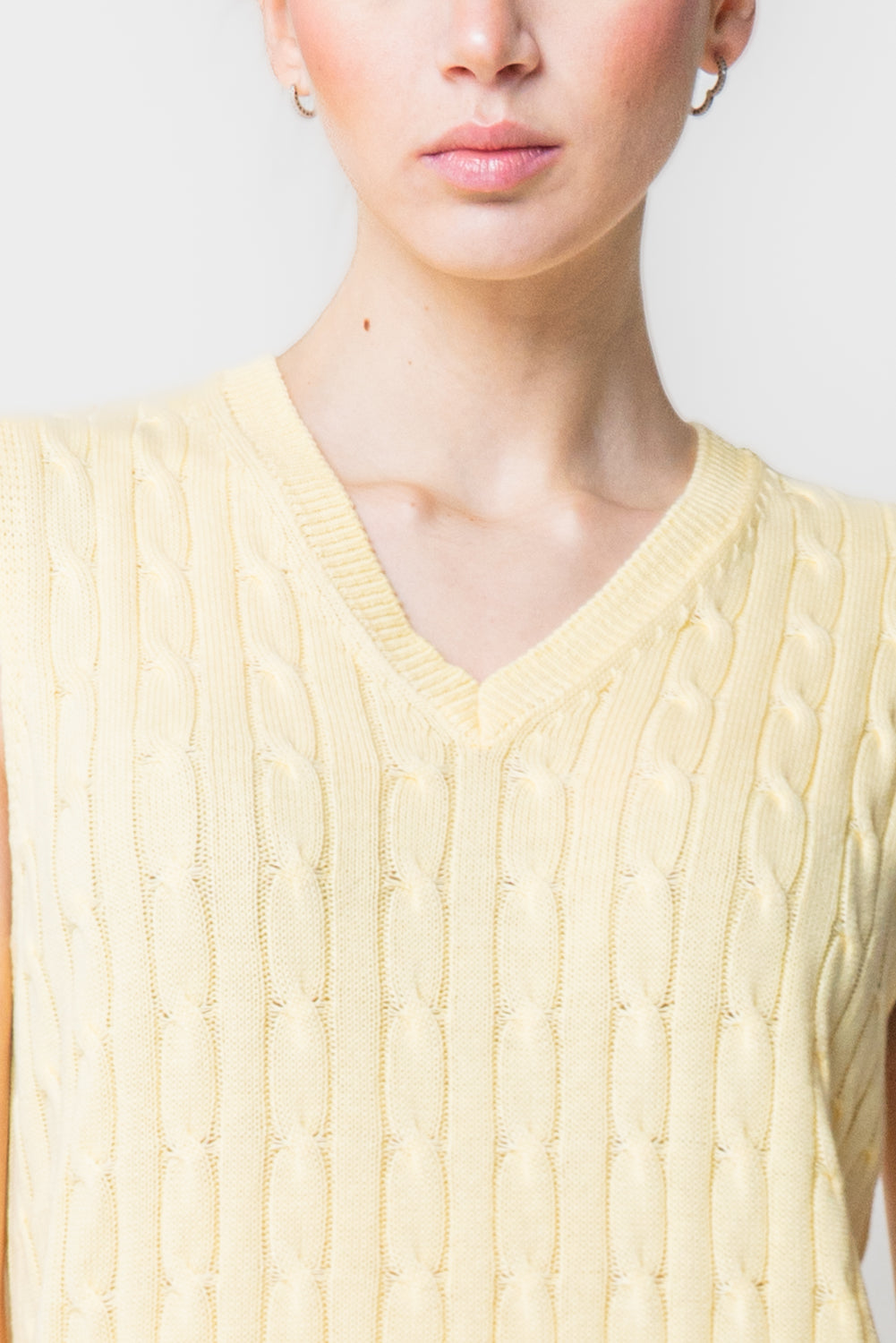 Gilet in Maglia a Trecce