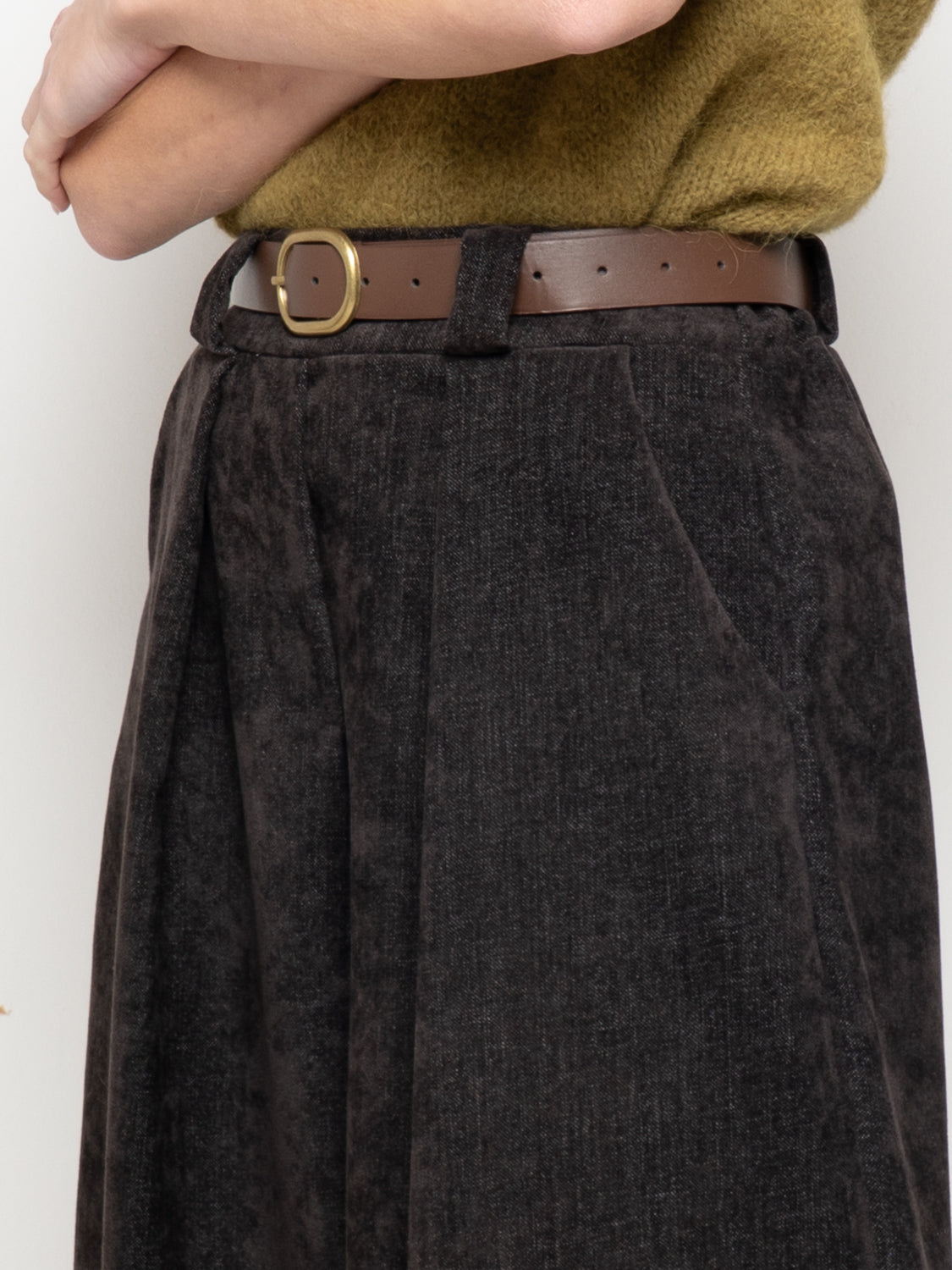 Pantalone ampio in ciniglia