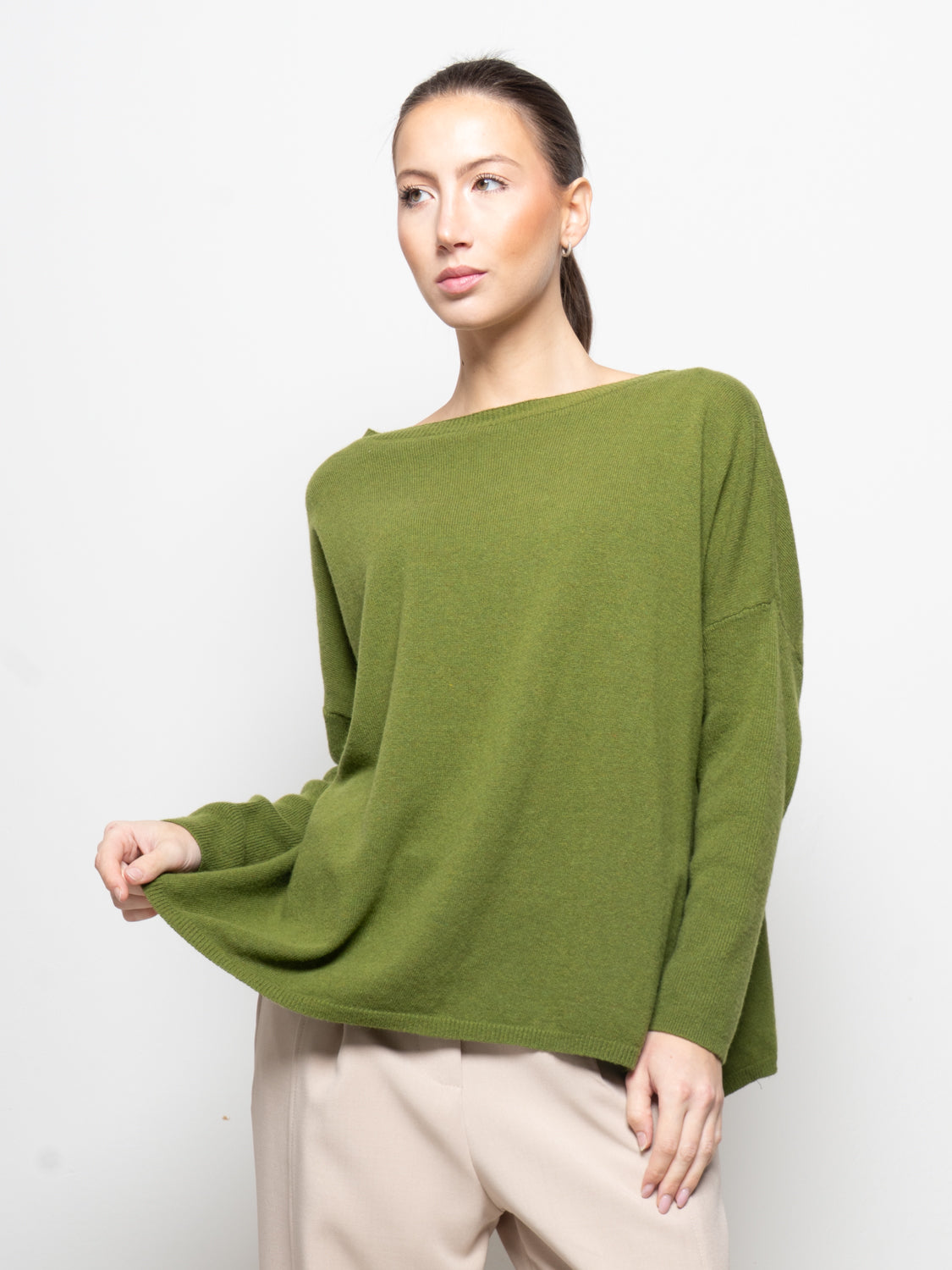 Maglia over in misto cashmere