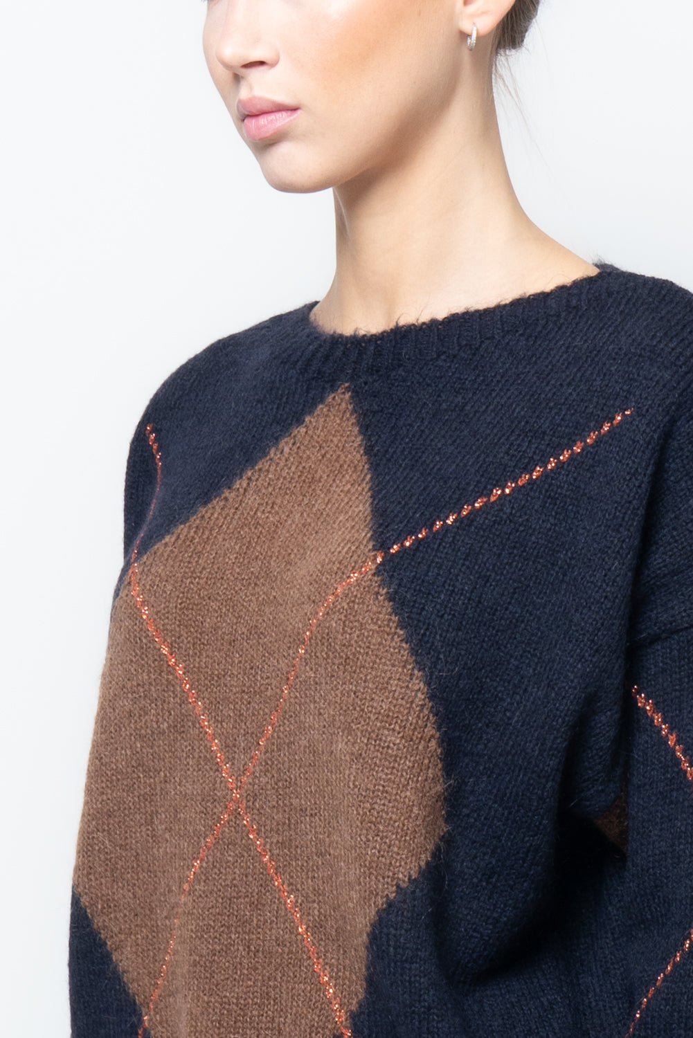 Maglia con motivo a rombo