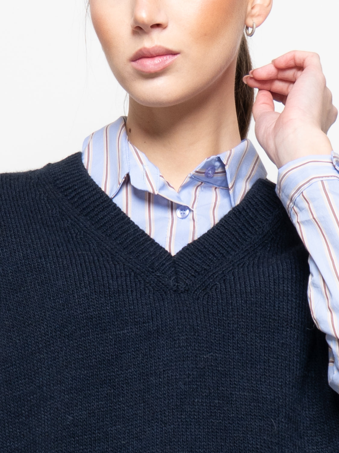 Gilet con scollo a V