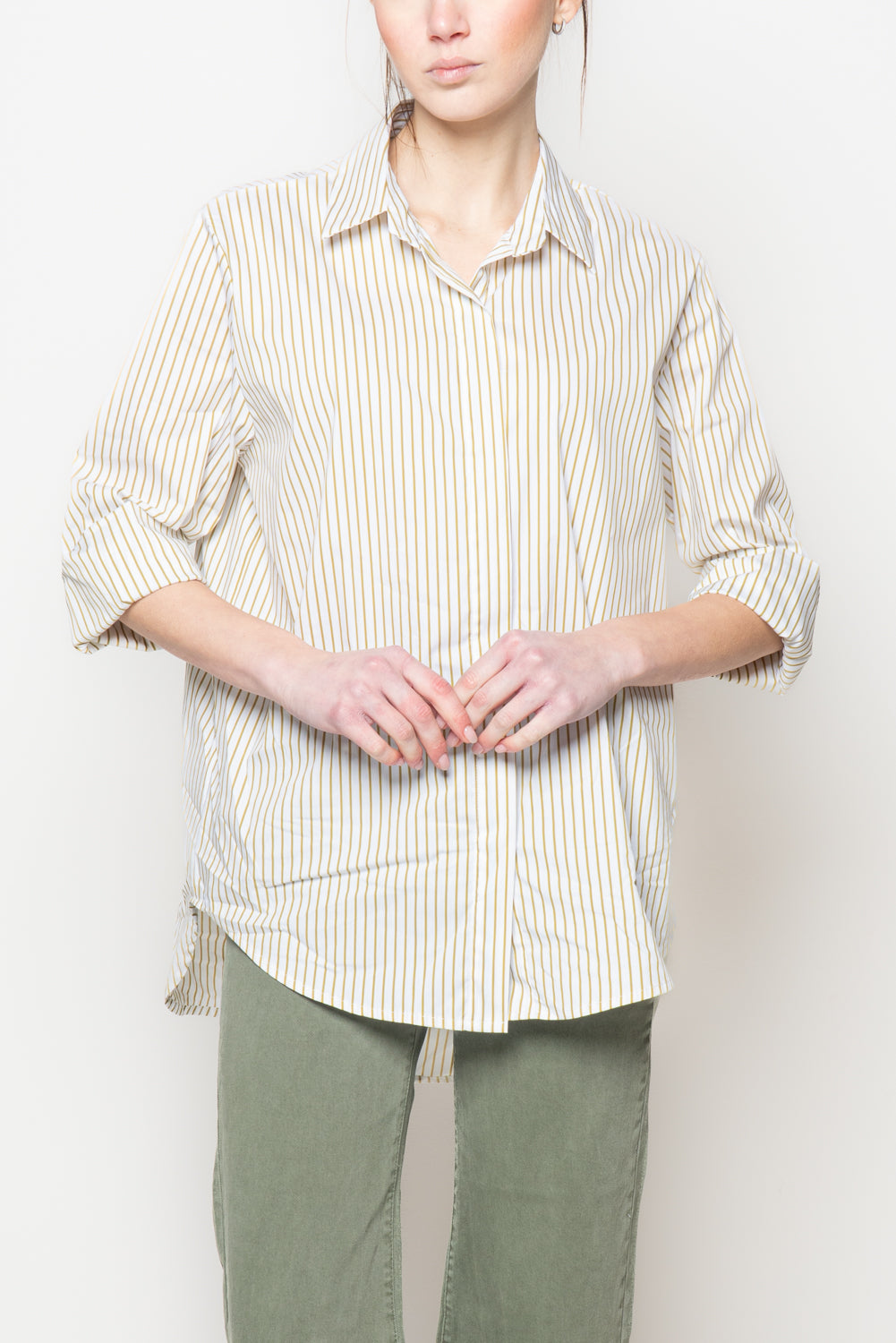 Camicia ampia in cotone