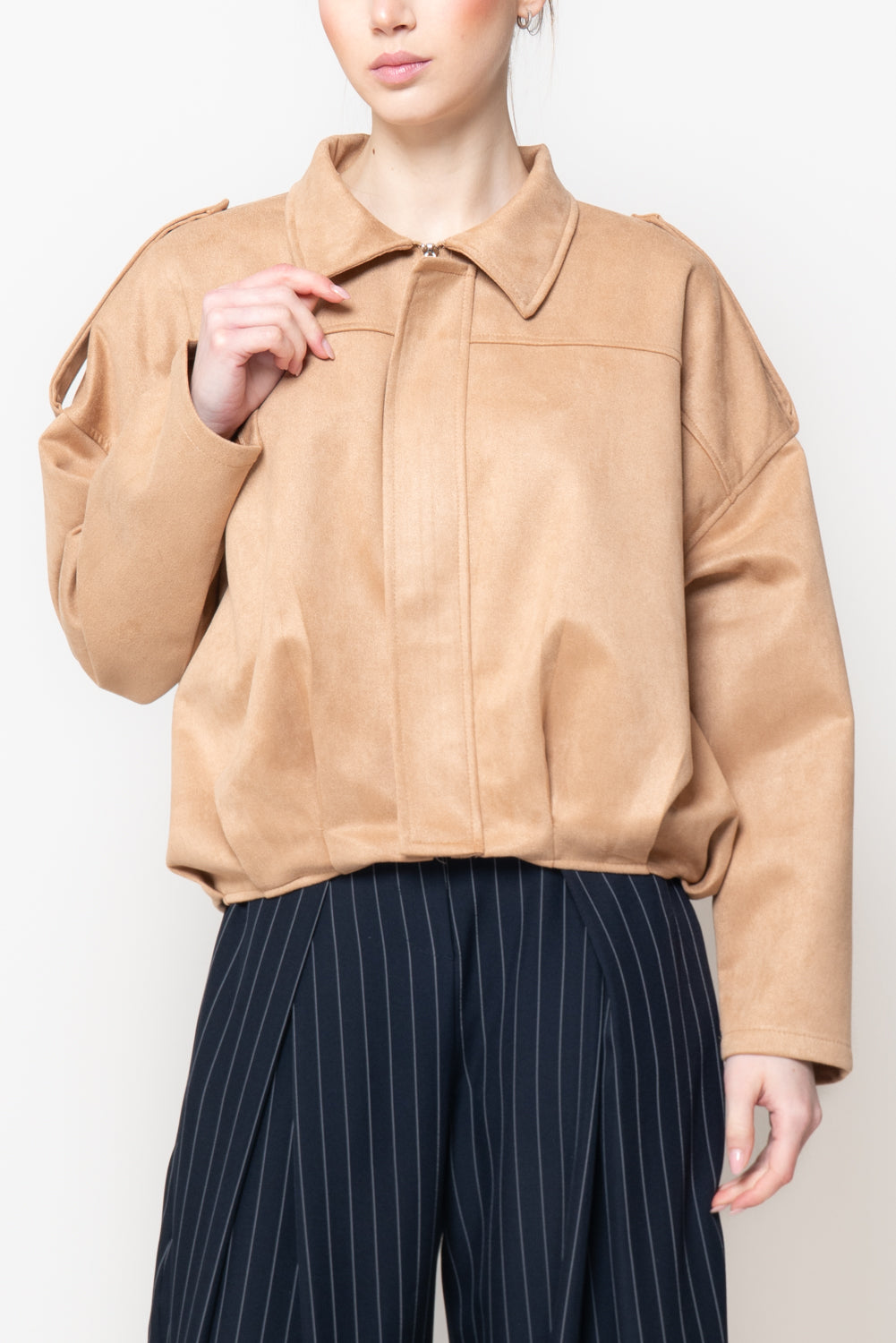 Giacca in Suede Taglio Vivo