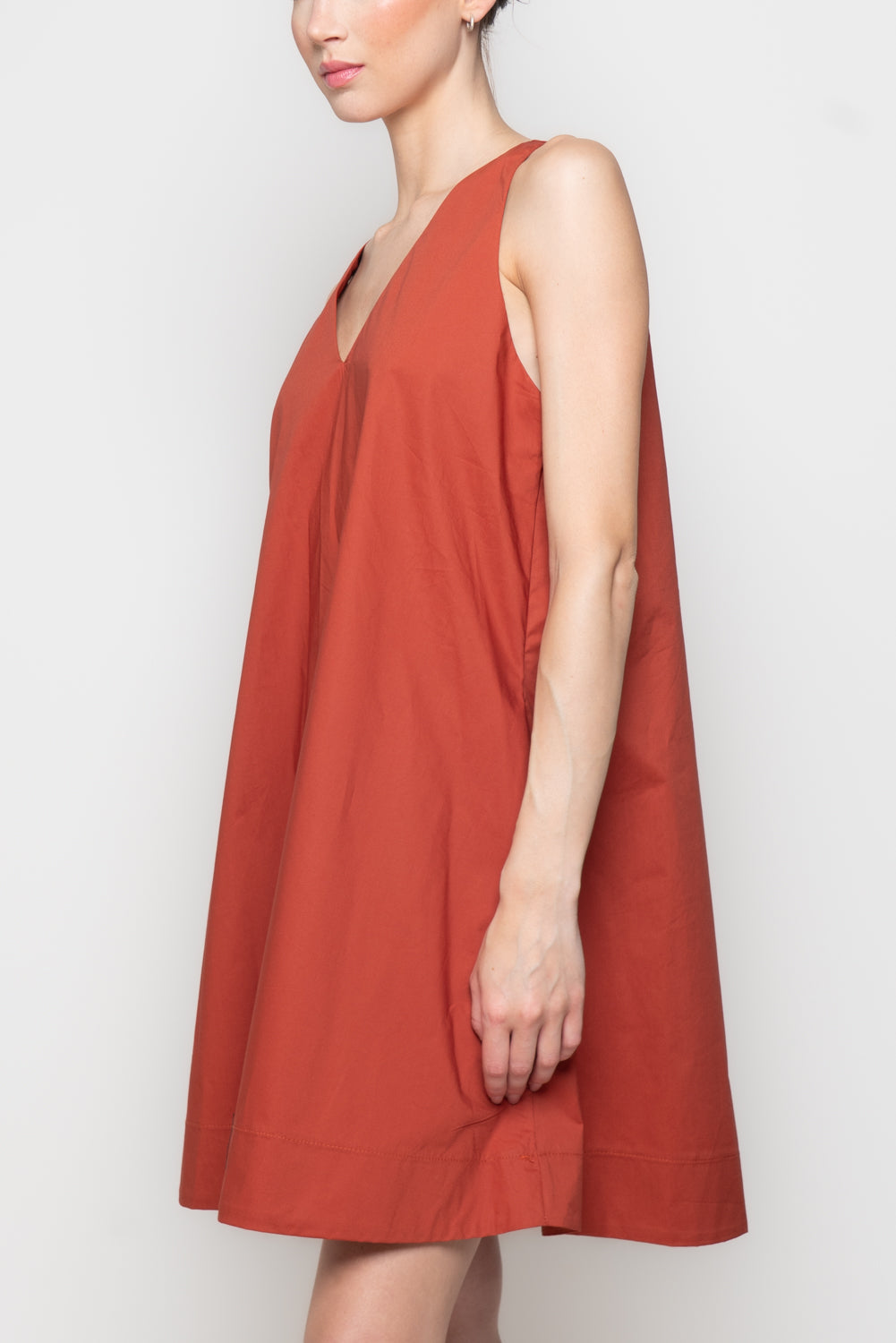 Abito a trapezio con Scollo a V