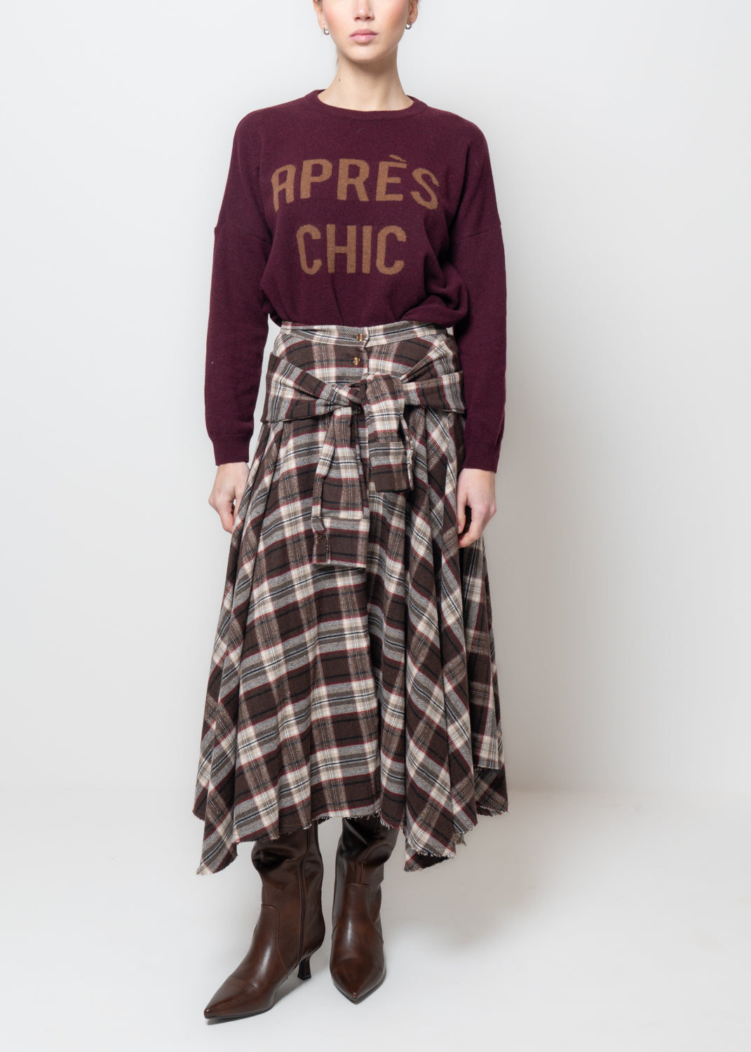 Gonna a quadri con fusciacca