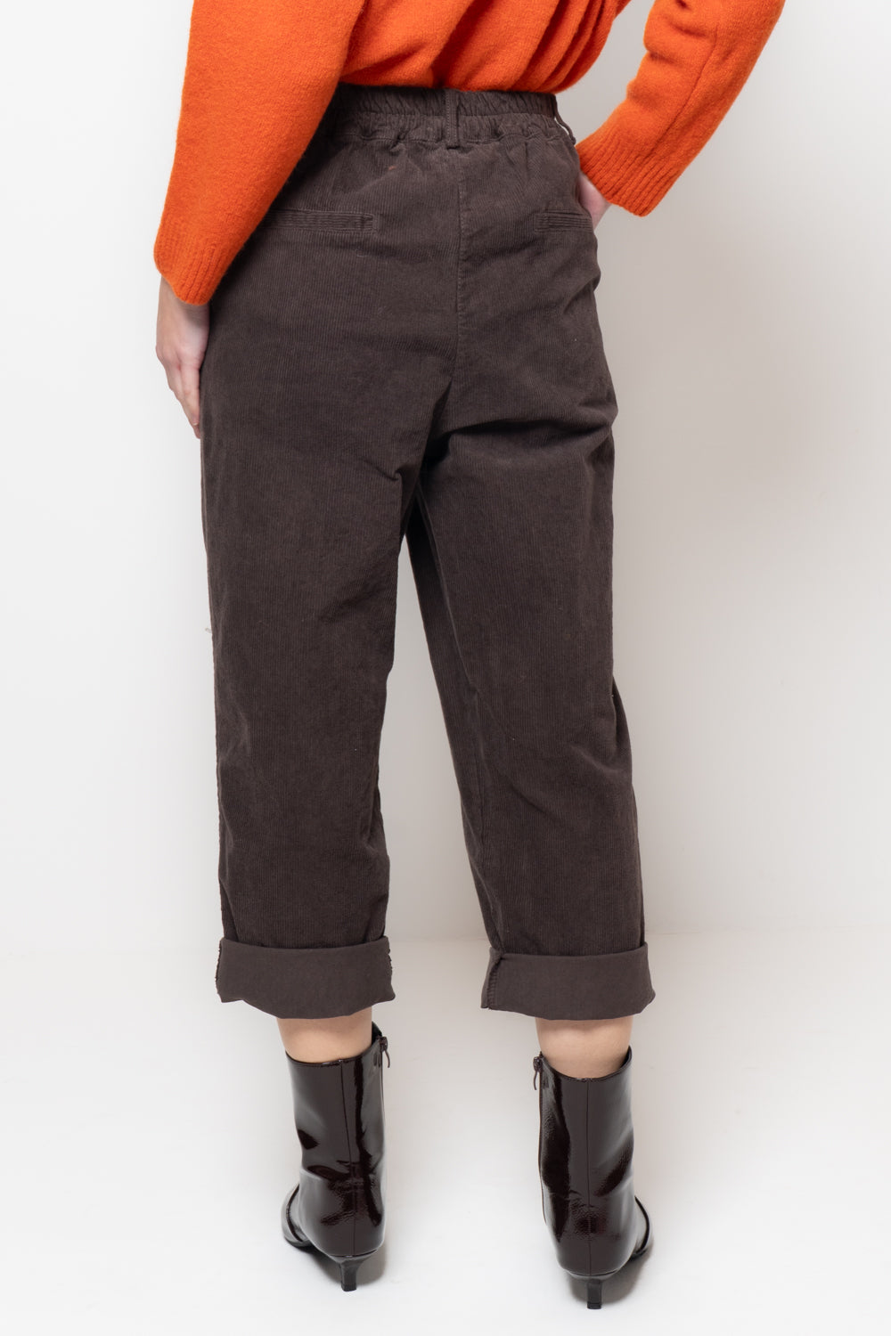 Pantaloni baggy in velluto