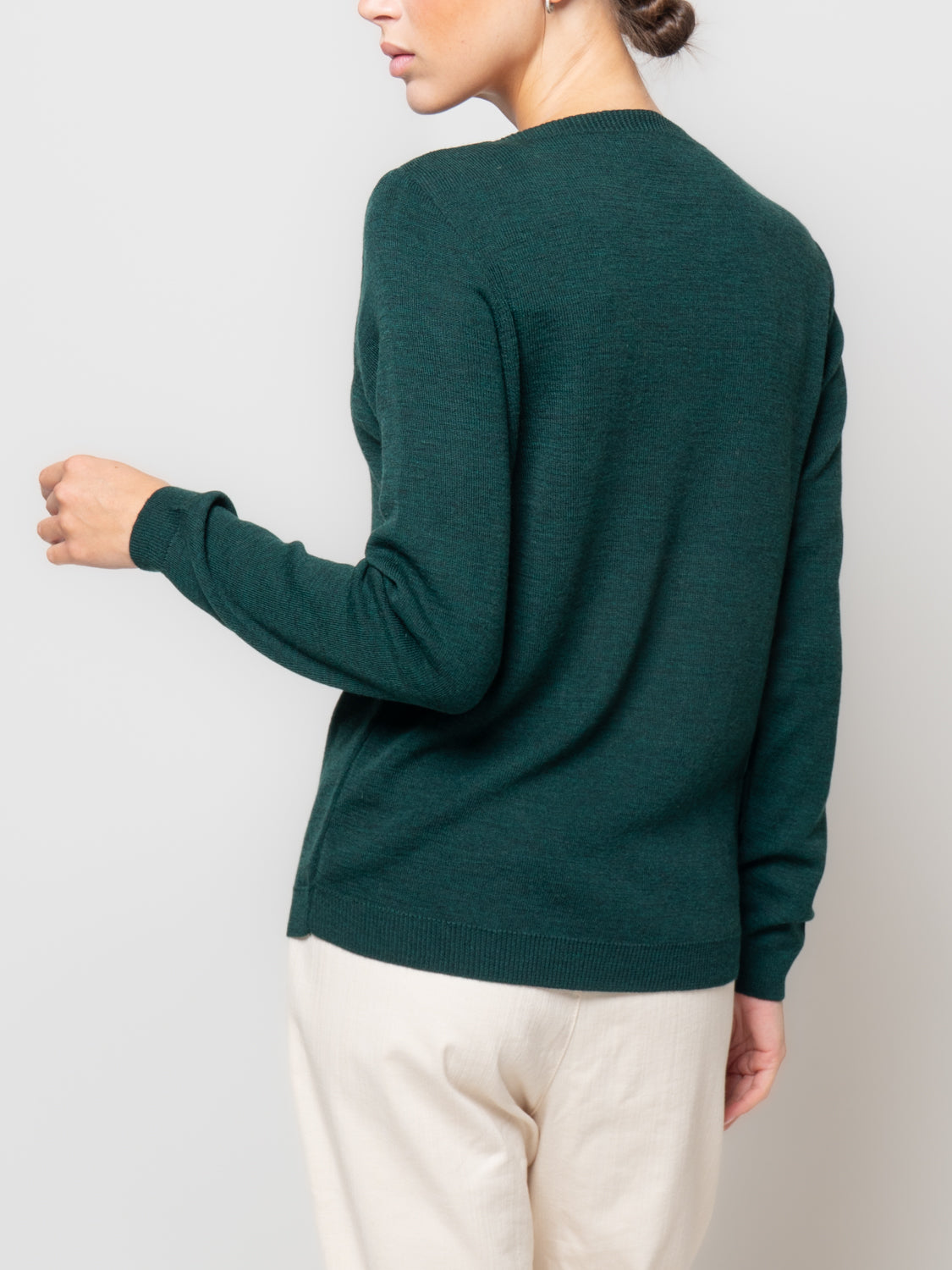 Maglia paricollo in misto lana