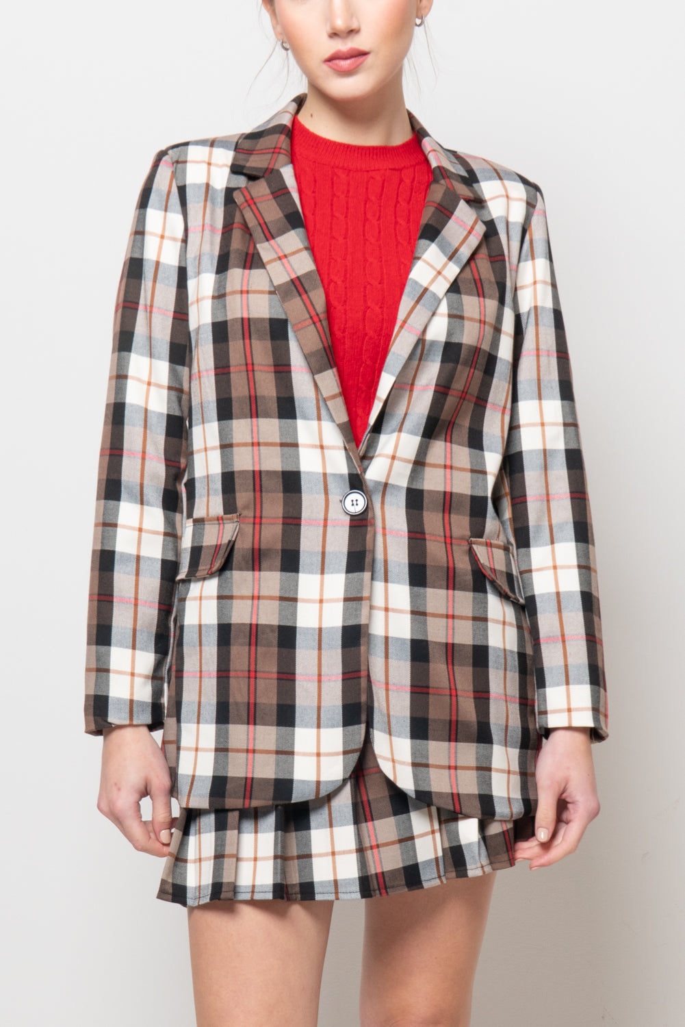 Giacca in fantasia tartan