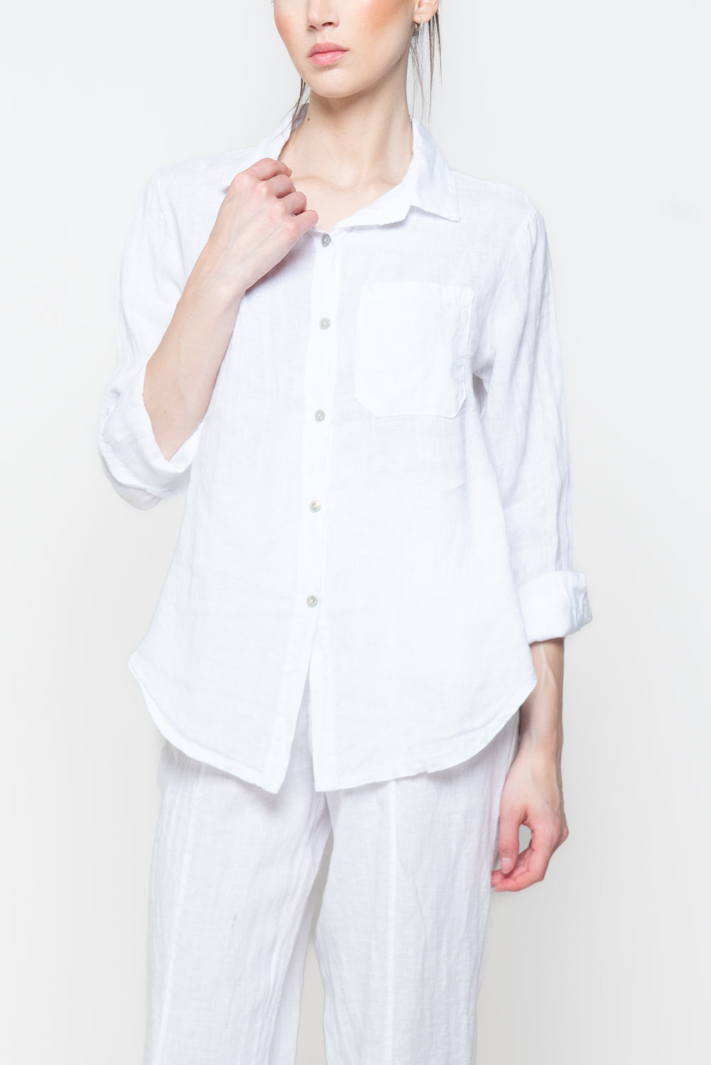 Camicia in Lino con Taschino