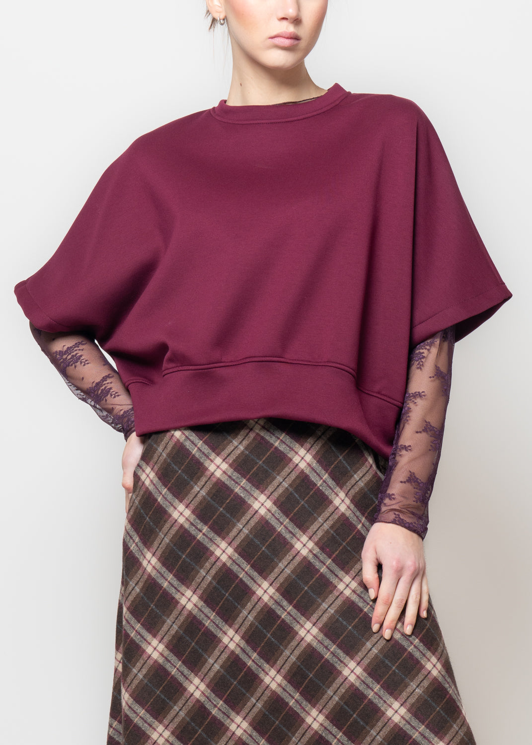 Felpa con manica corta