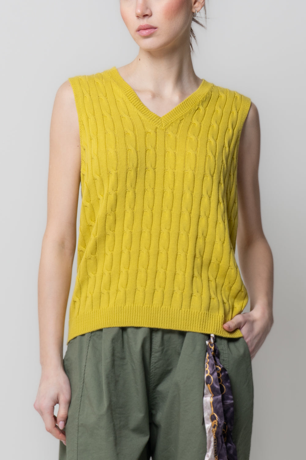 Gilet in Maglia a Trecce