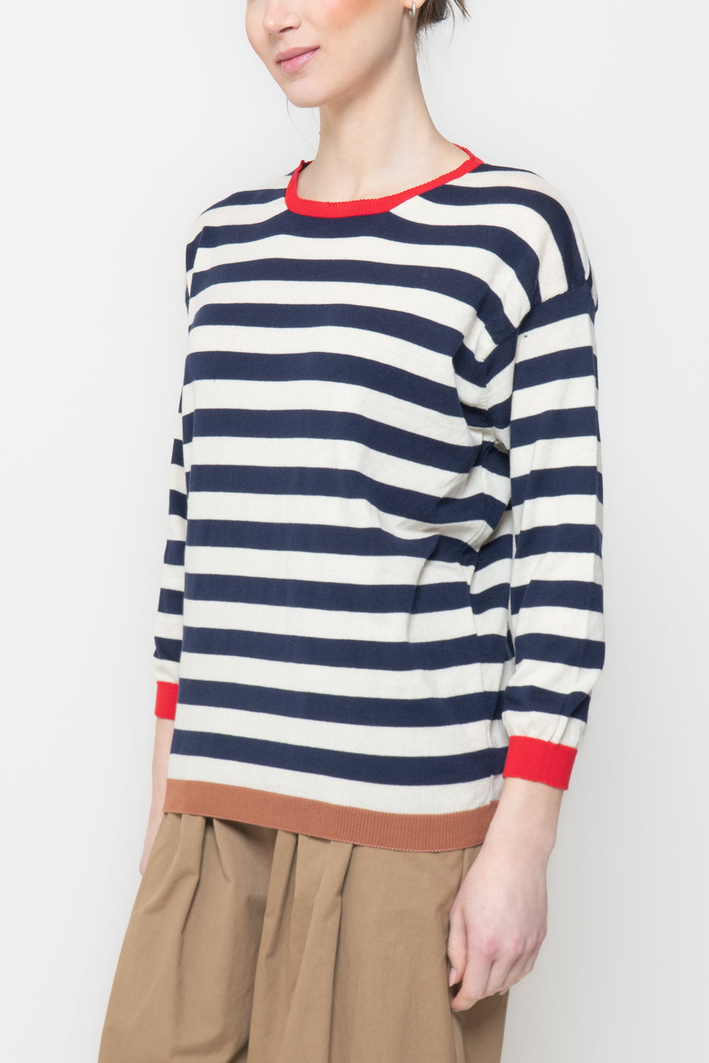 Maglia a Righe Bicolor