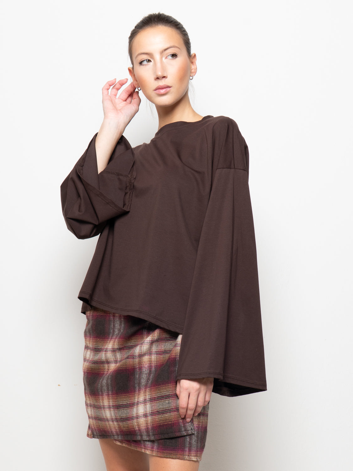 Maglia oversize girocollo