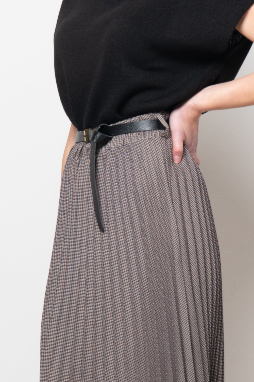 Gonna plissè in tartan