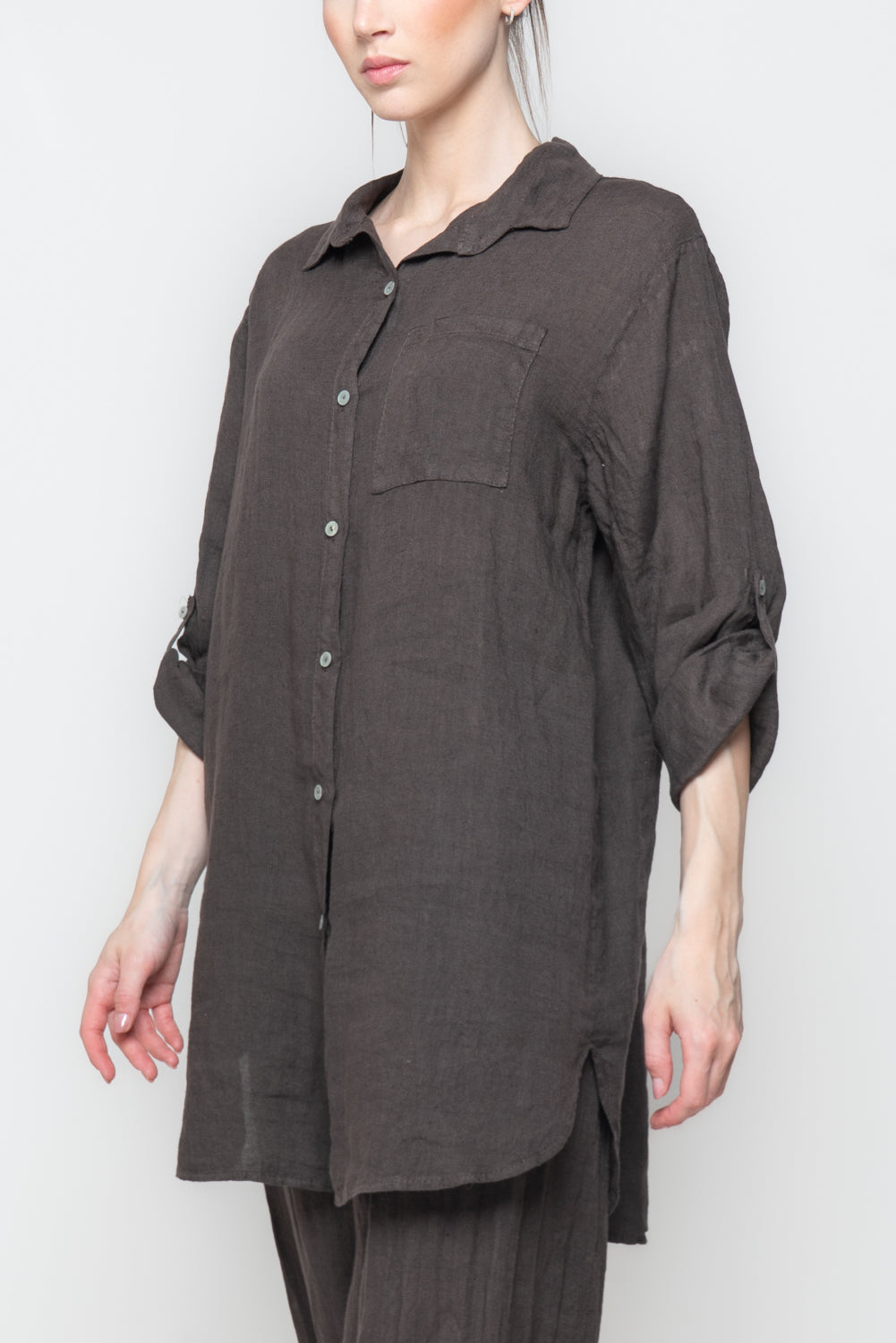 Camicione Oversize in Lino
