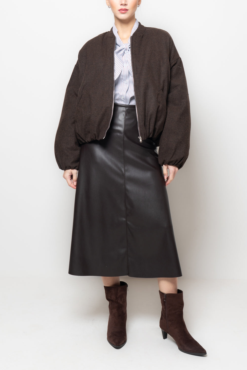 Bomber con manica volume