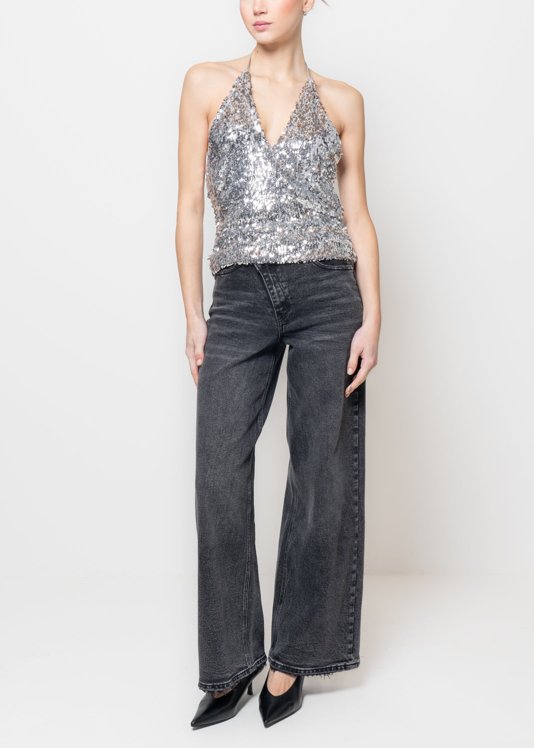 Top in paillettes