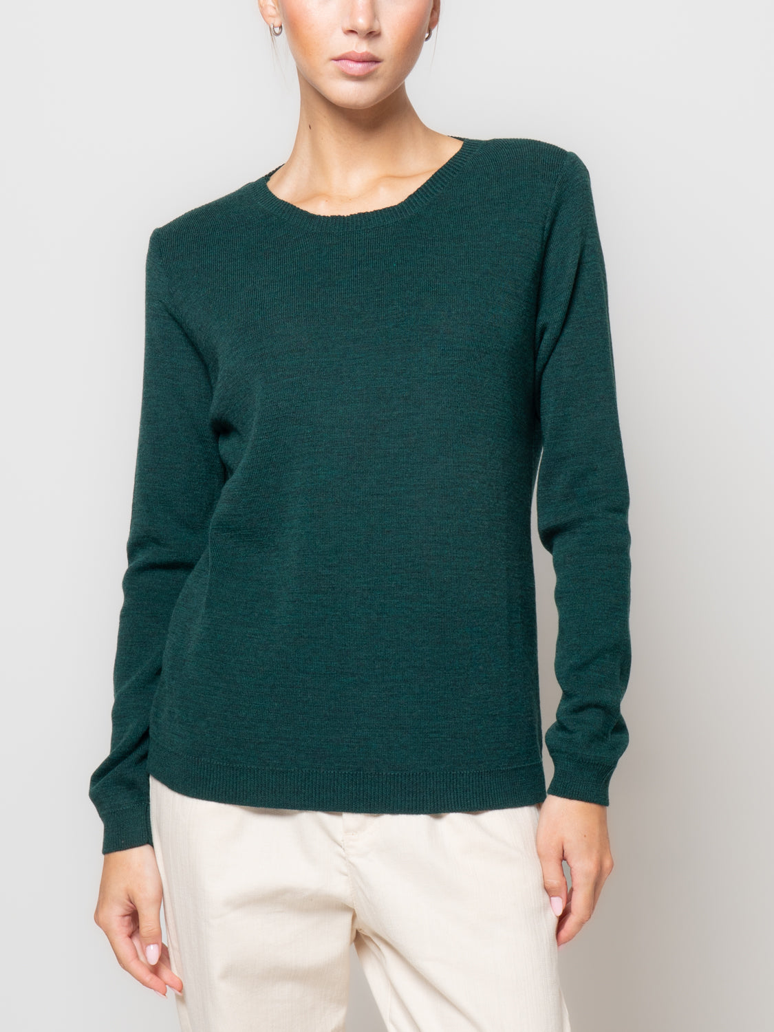 Maglia paricollo in misto lana