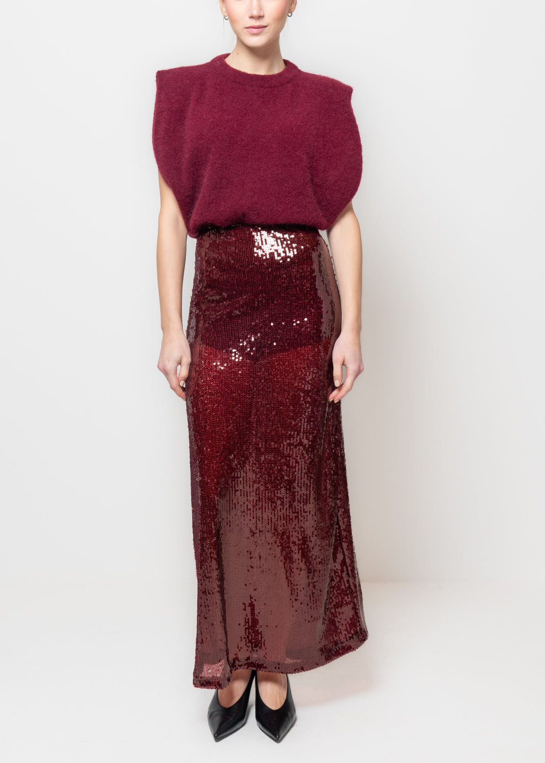 Gonna lunga in paillettes