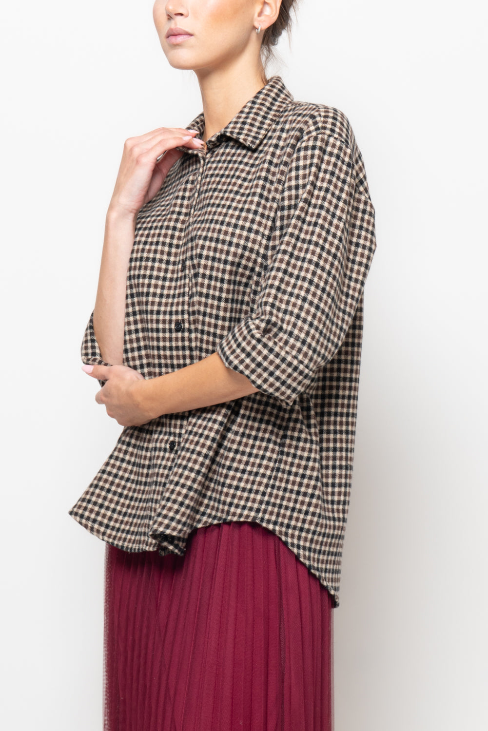 Camicia a quadri in flanella