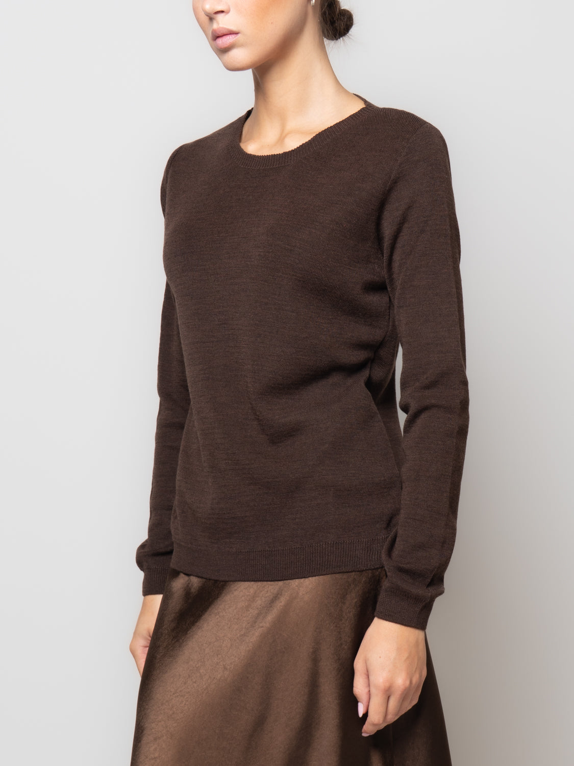 Maglia paricollo in misto lana