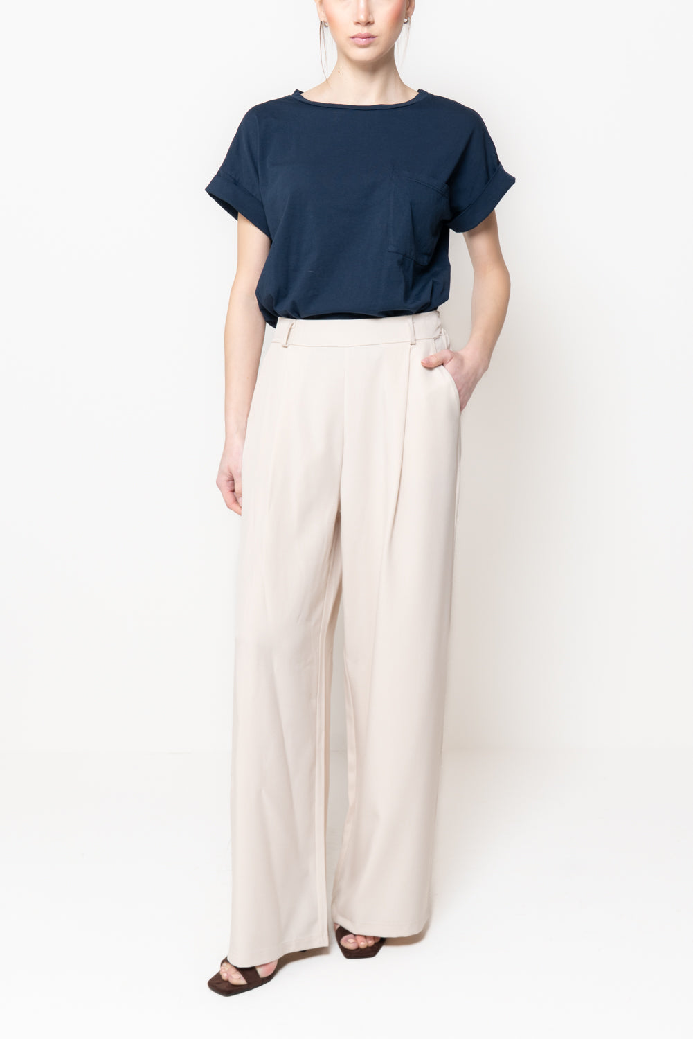 Pantalone Palazzo Wide Leg