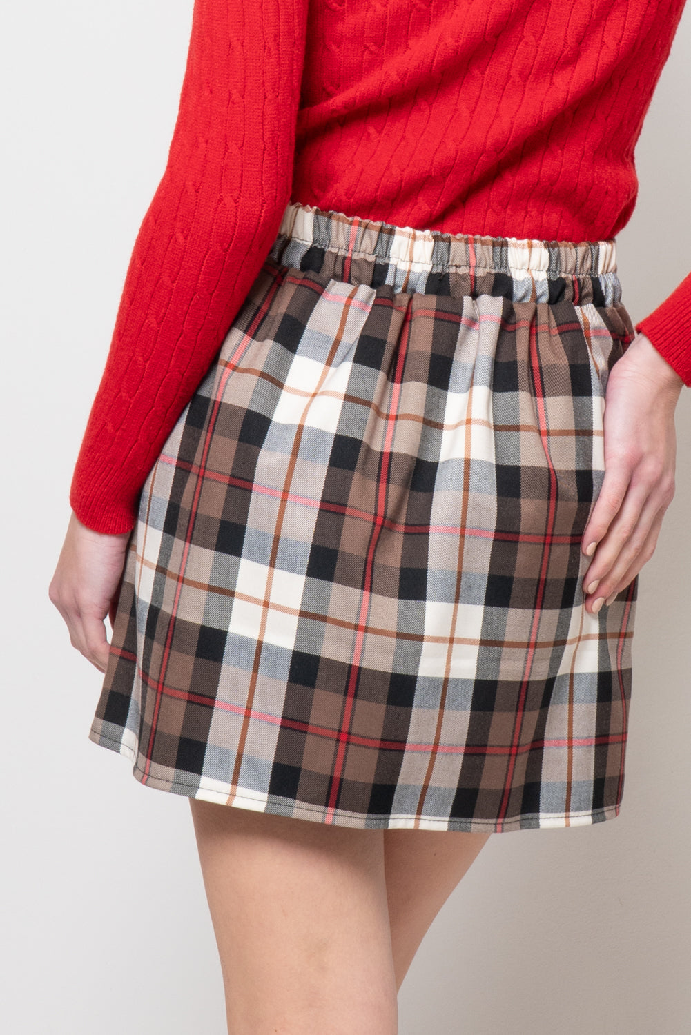 Conna corta in fantasia tartan