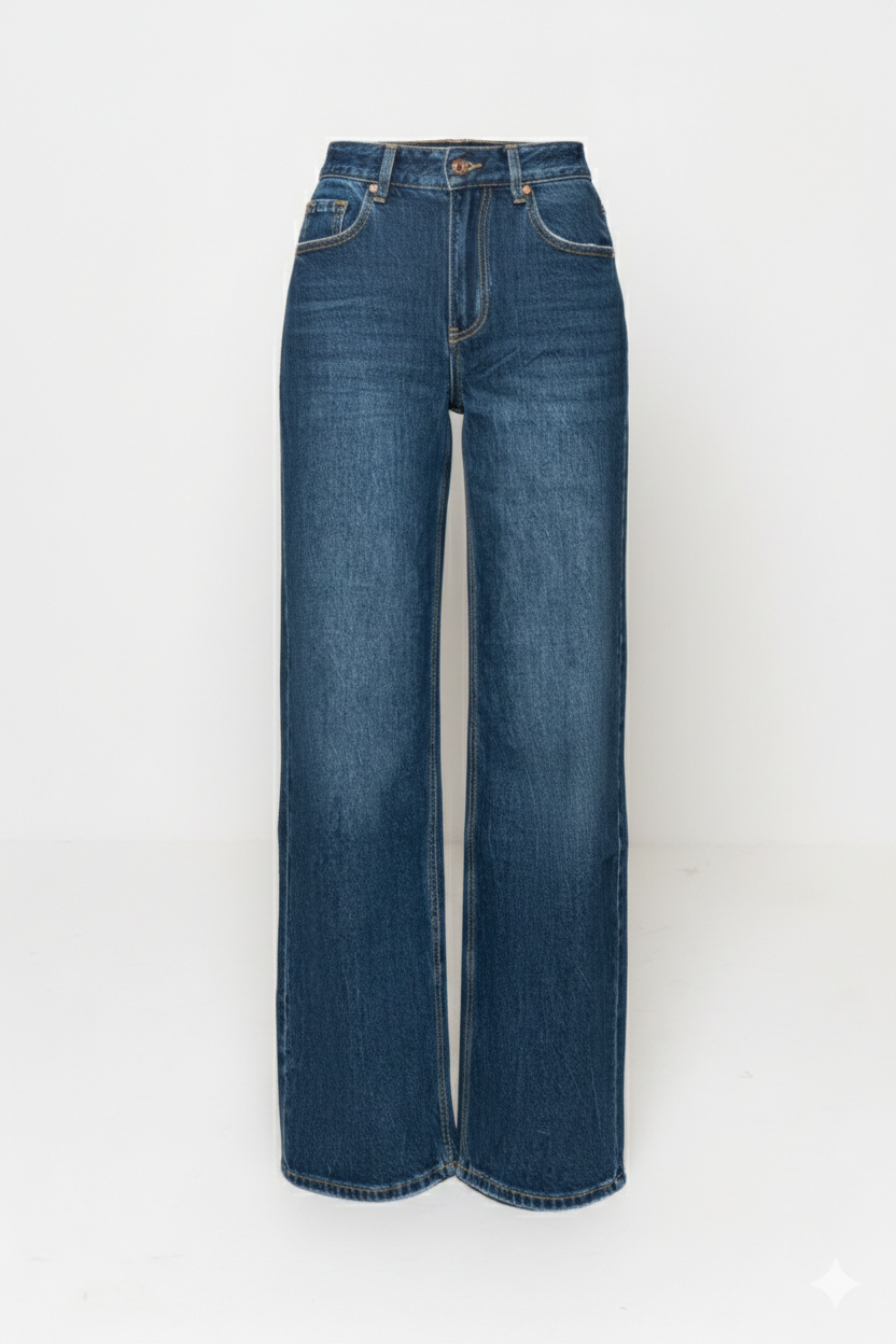 Jeans wide lavaggio scuro