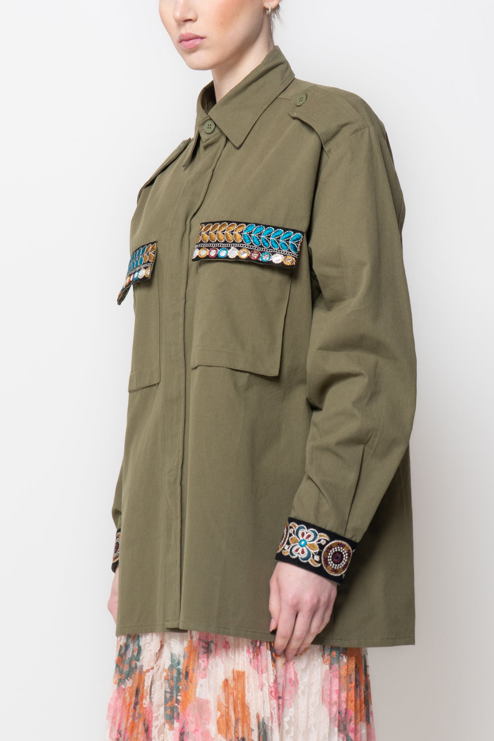 Sahariana Militare Patch dietro