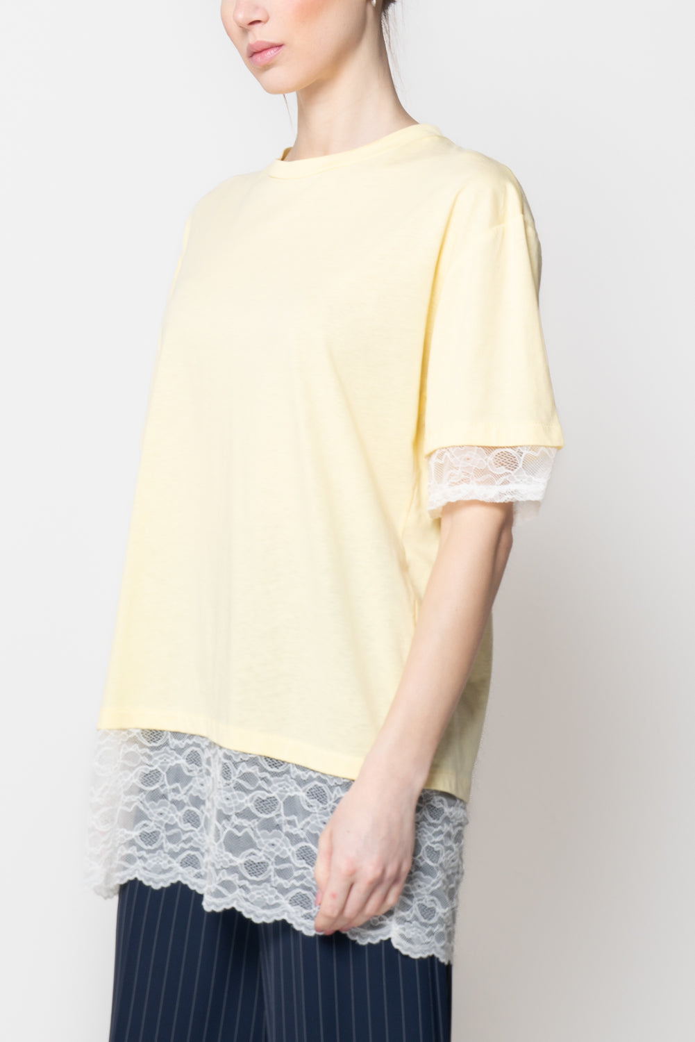 T- Shirt con Pizzo