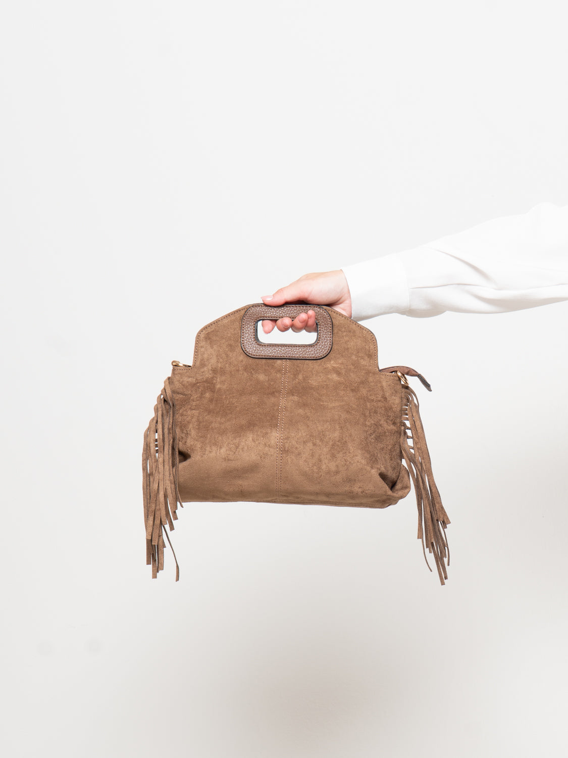 Borsa con frange laterali