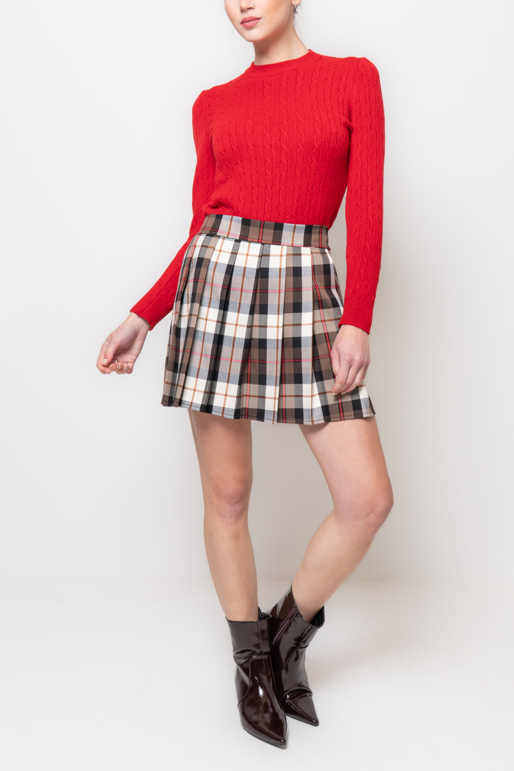 Conna corta in fantasia tartan