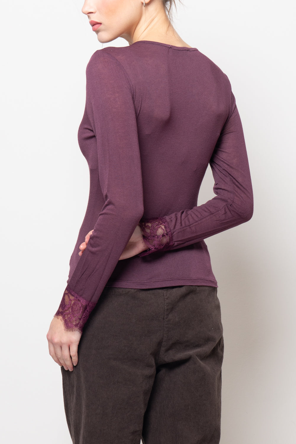 Maglia scollo a V ultralight in misto cashmere