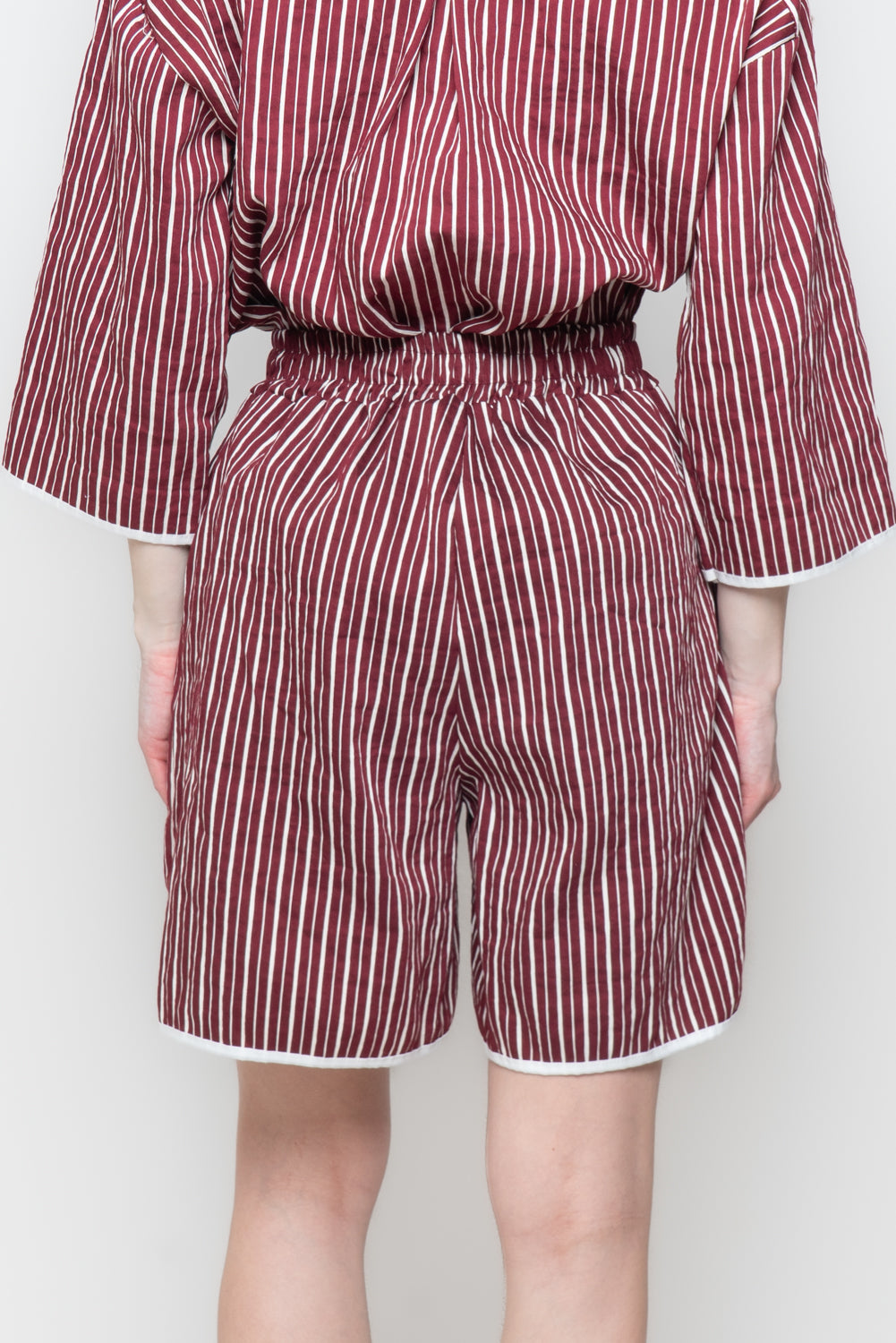 Shorts a Righe con Coulisse