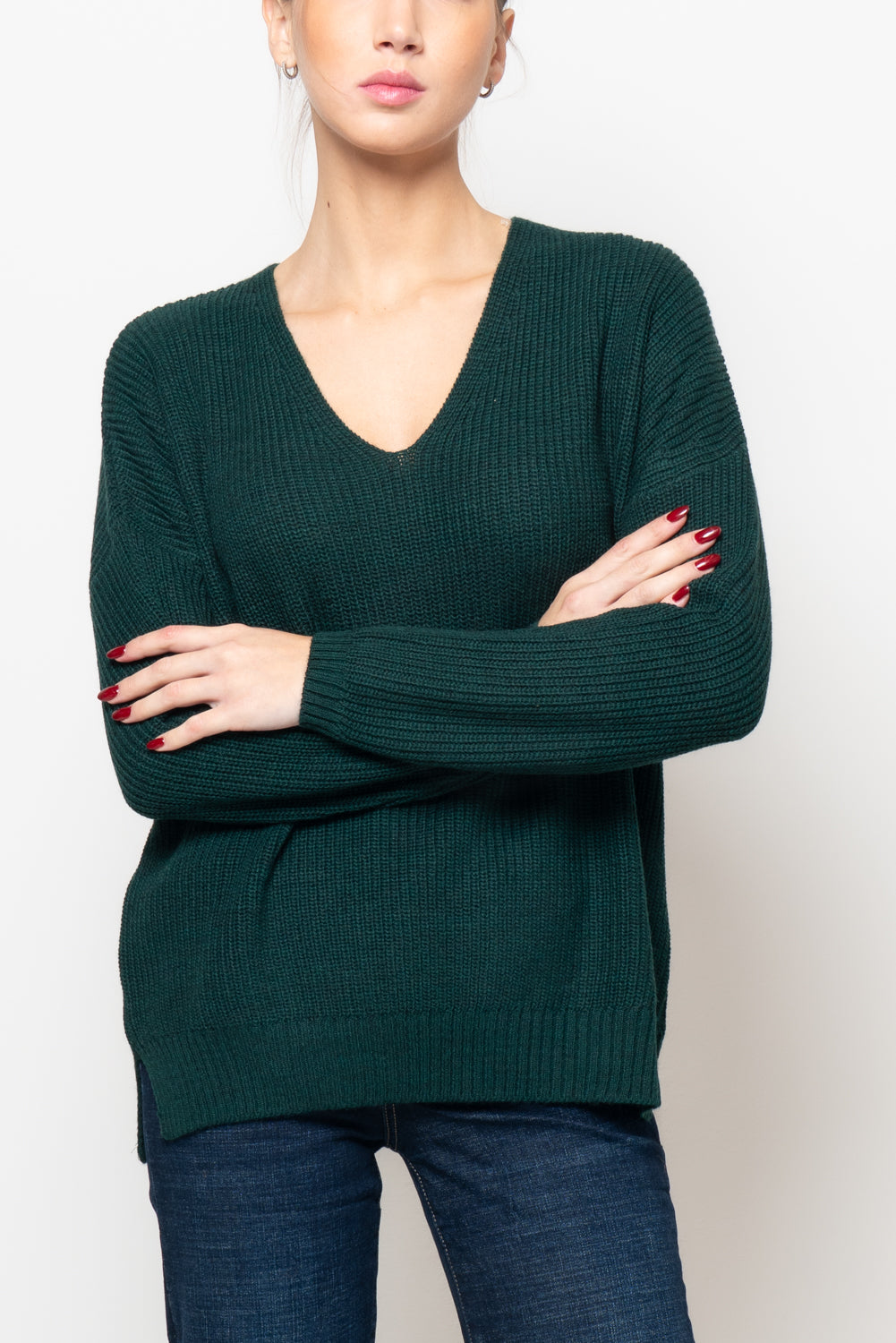 Maglia inglese scollo a V