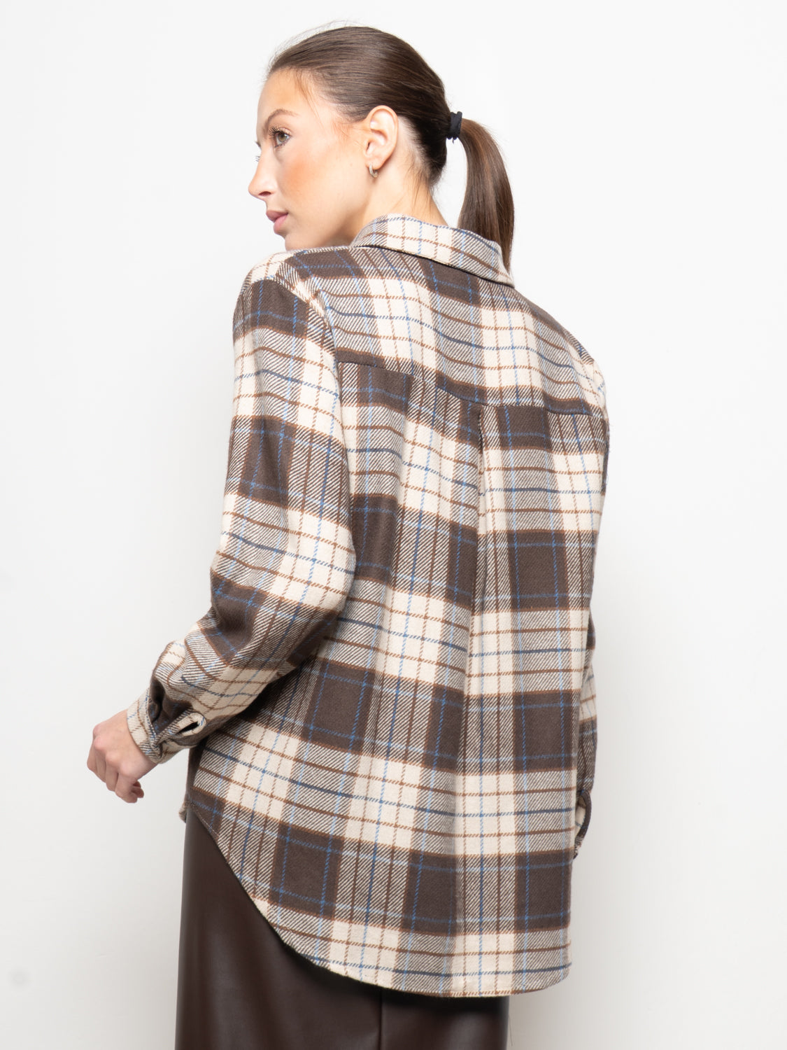 Camicia a quadri flanellata