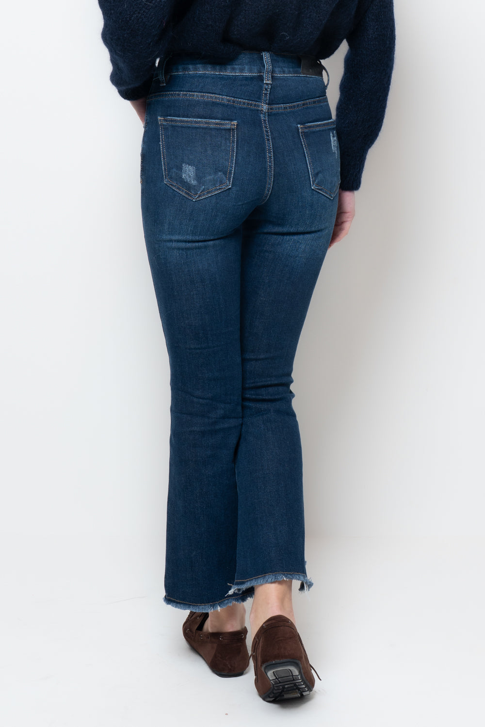 Jeans flair crop