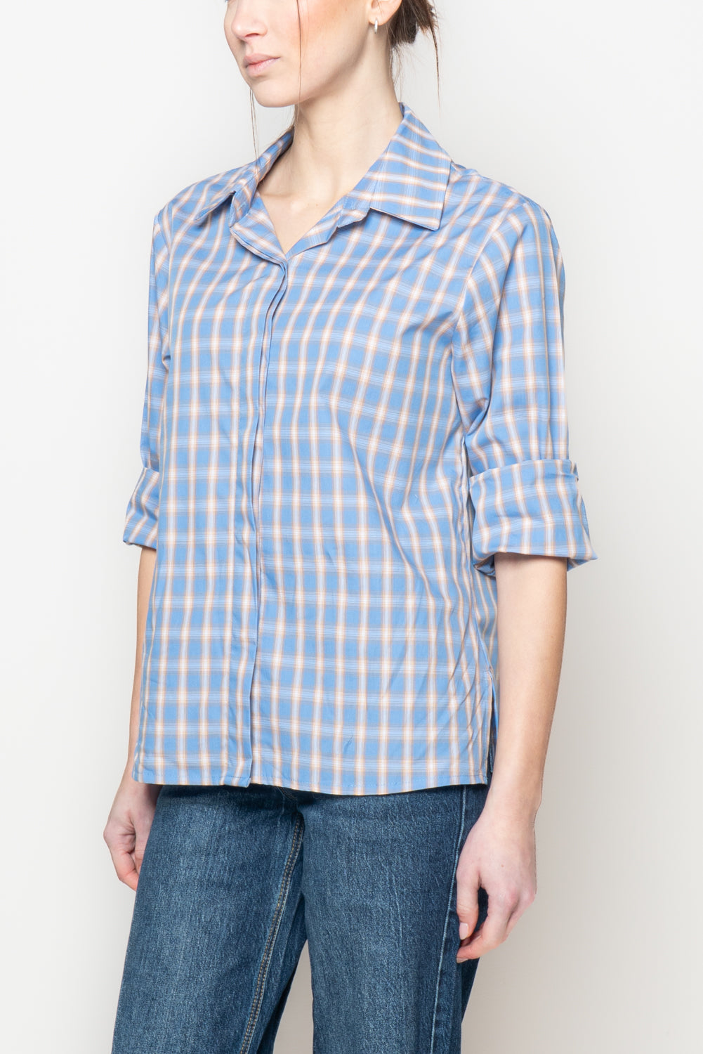 Camicia a quadri con coda