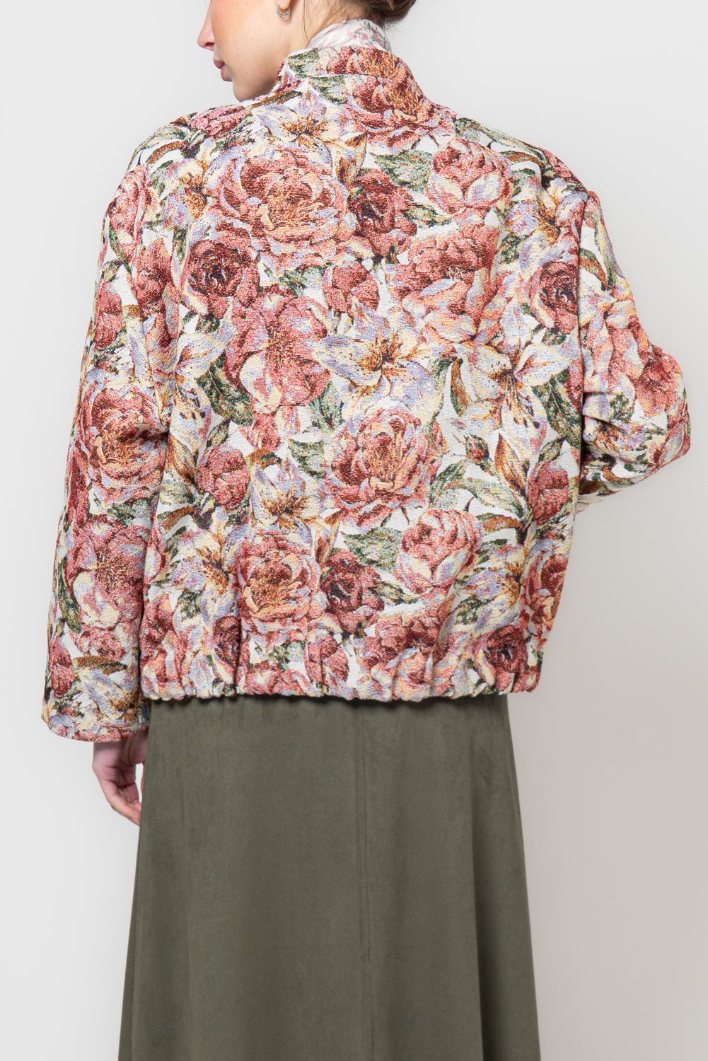 Bomber in stampa floreale