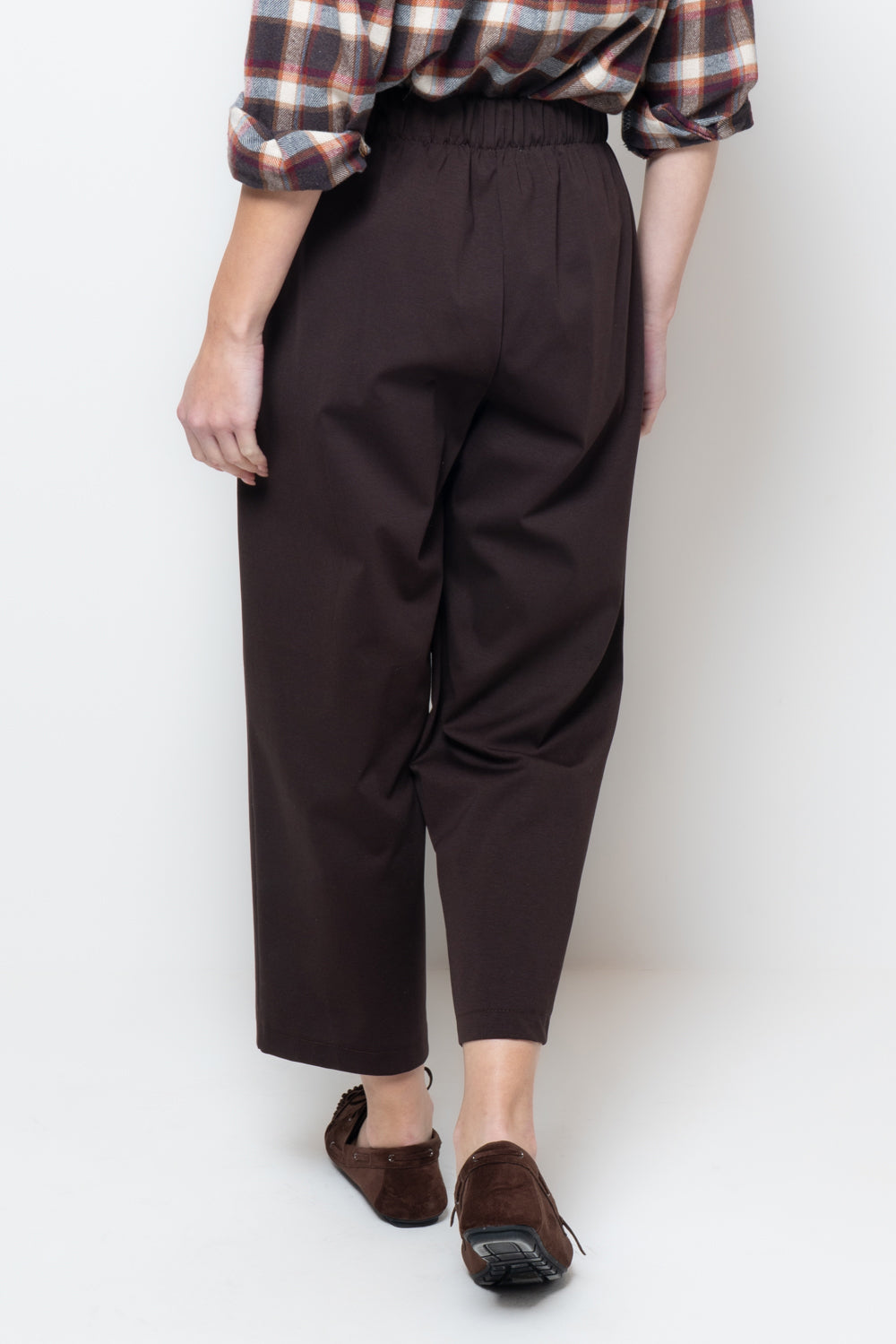 Pantalone in punto milano doppio bottone