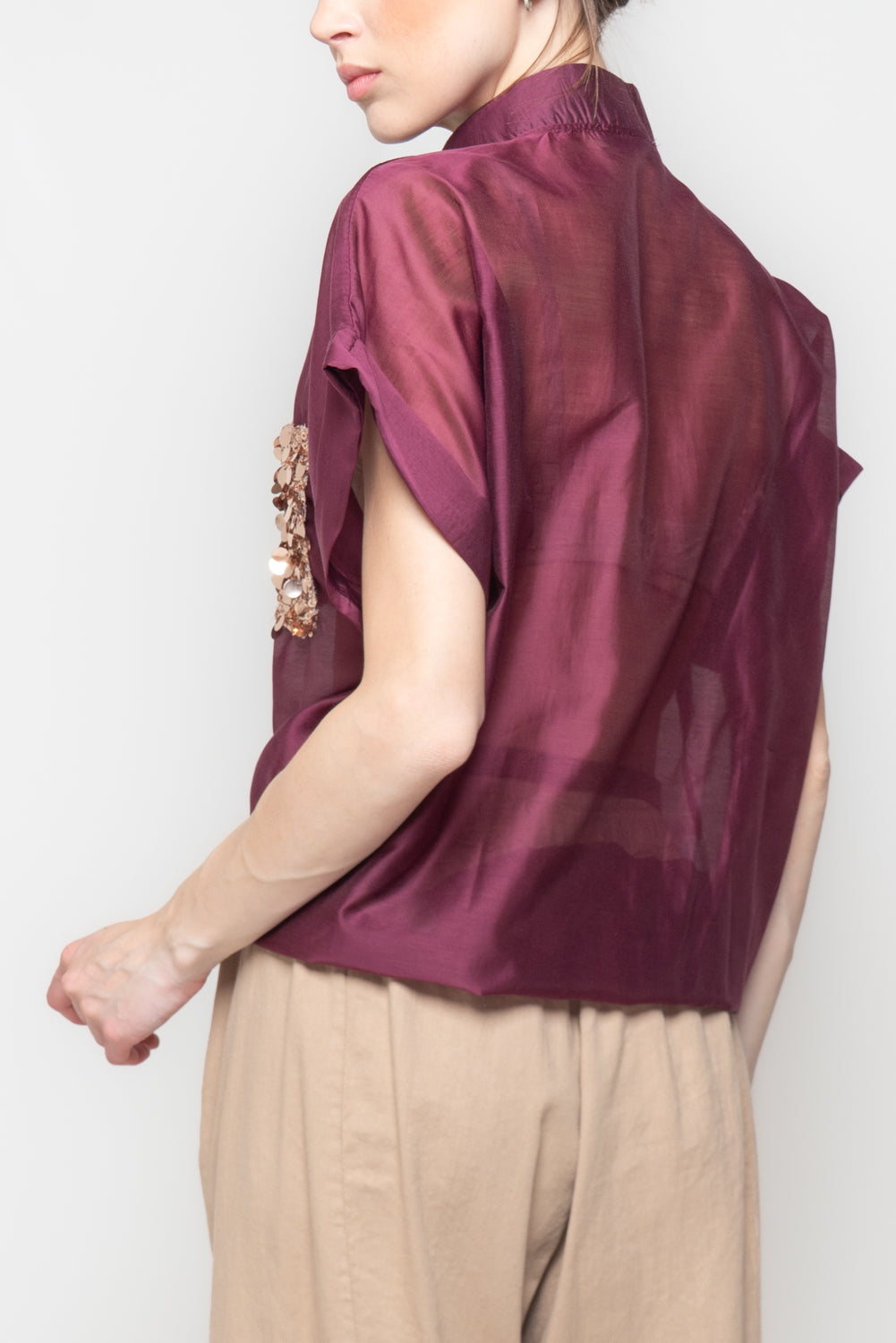 Camicia con Taschino di Paillettes