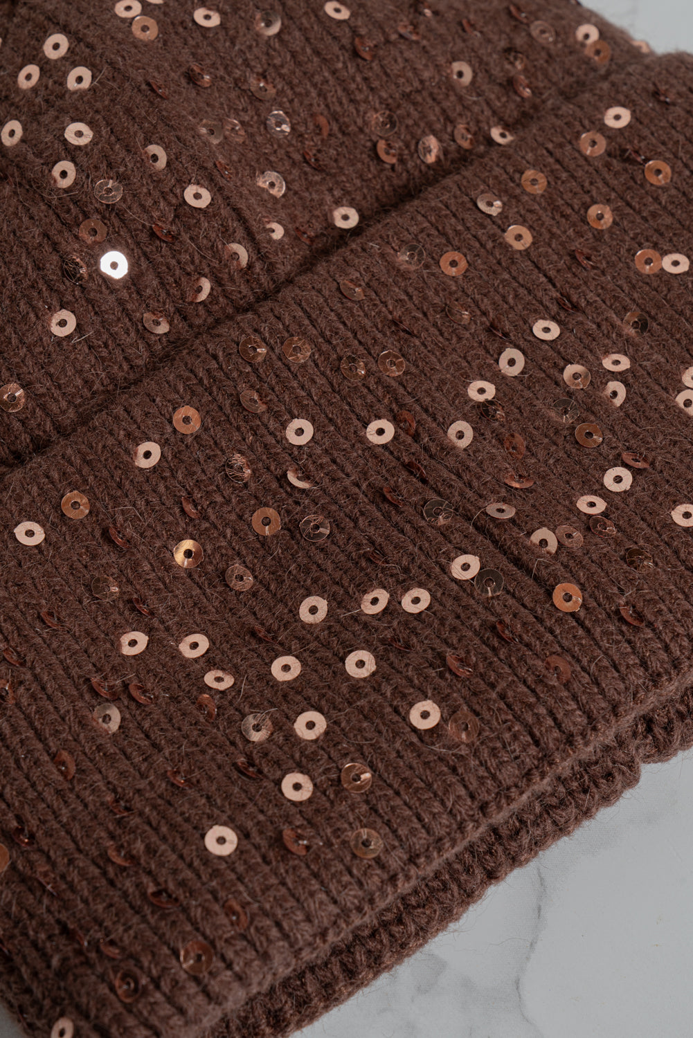 Cappello+guanti con paillettes